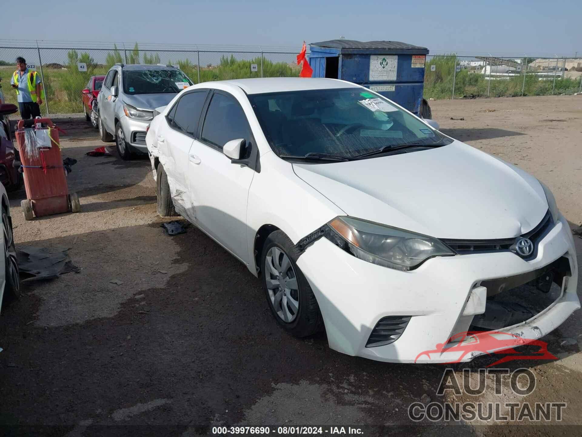 TOYOTA COROLLA 2016 - 2T1BURHE9GC603904