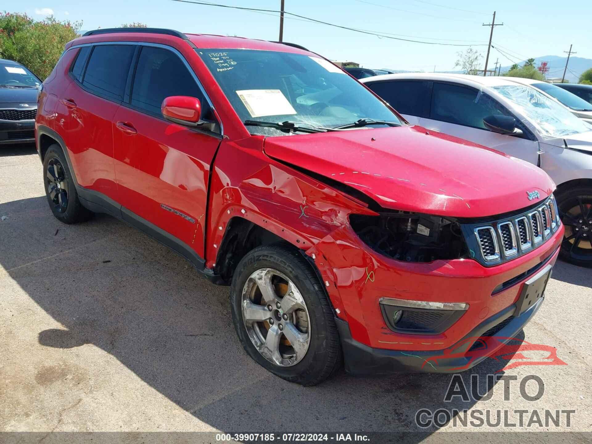 JEEP COMPASS 2019 - 3C4NJDBB6KT597539