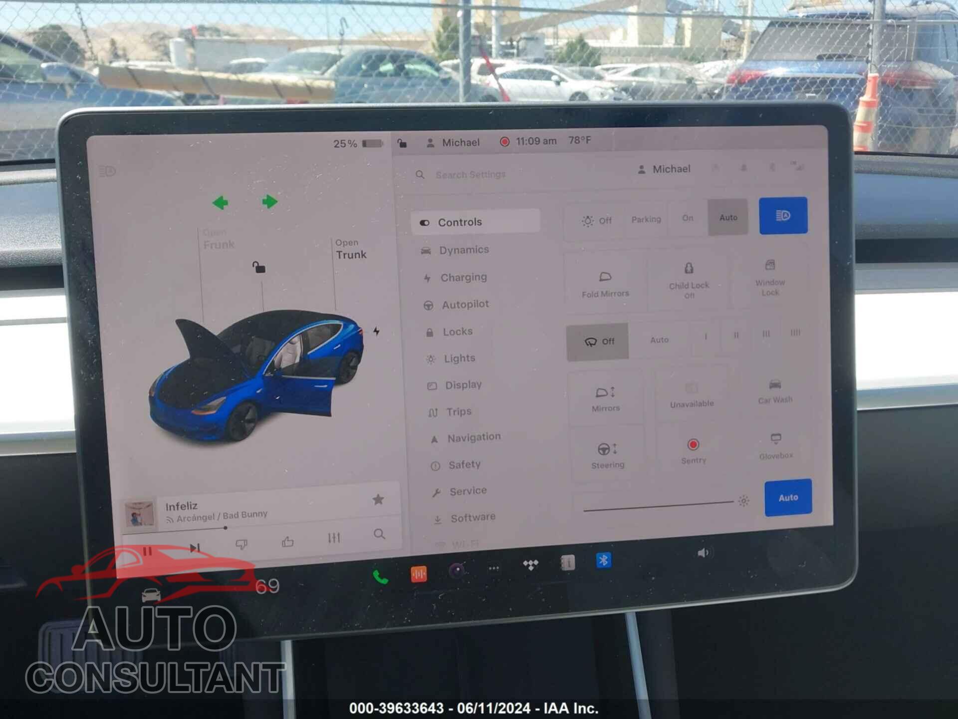 TESLA MODEL 3 2019 - 5YJ3E1EA0KF402840