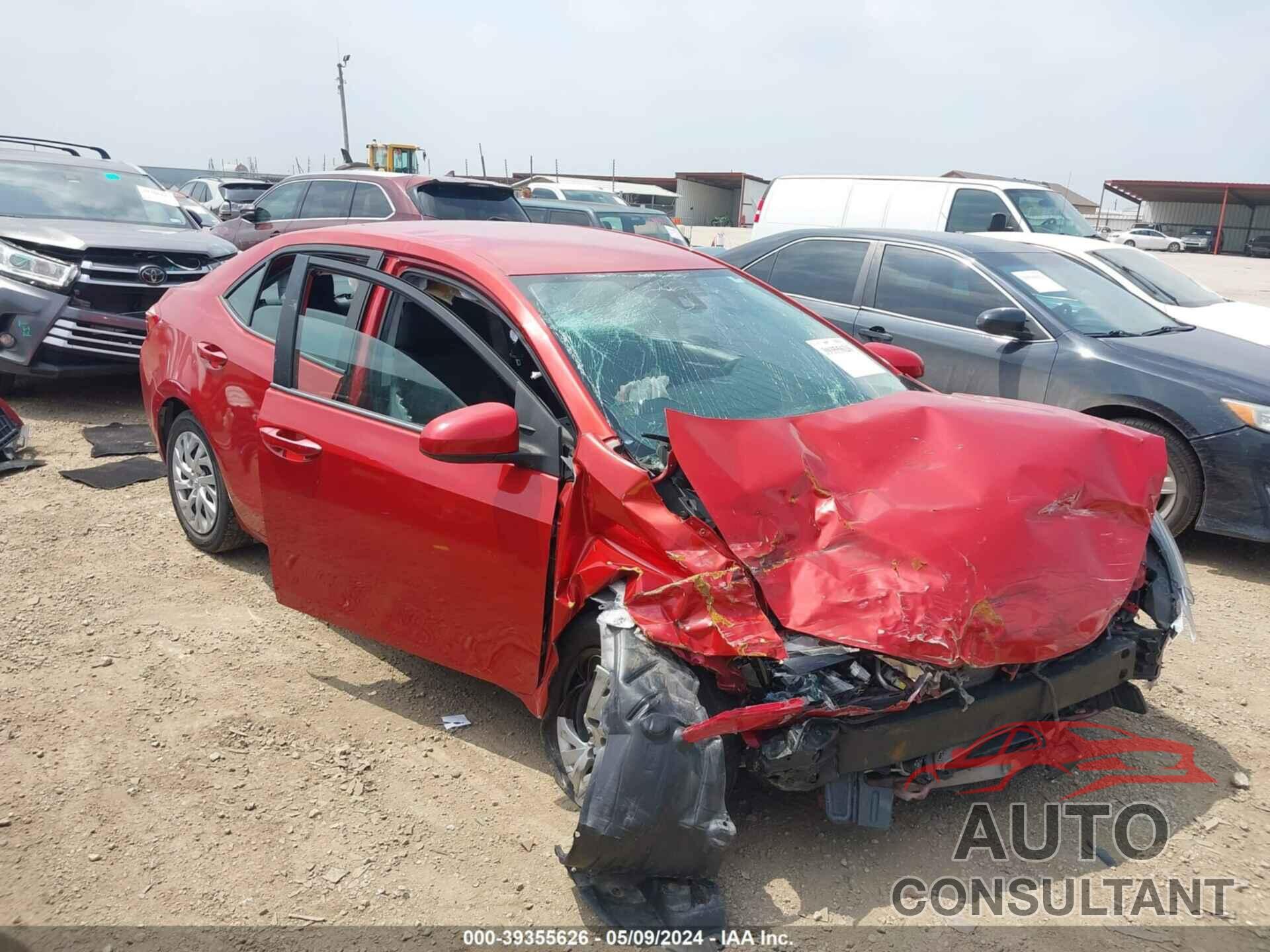TOYOTA COROLLA 2019 - 5YFBURHE5KP887895