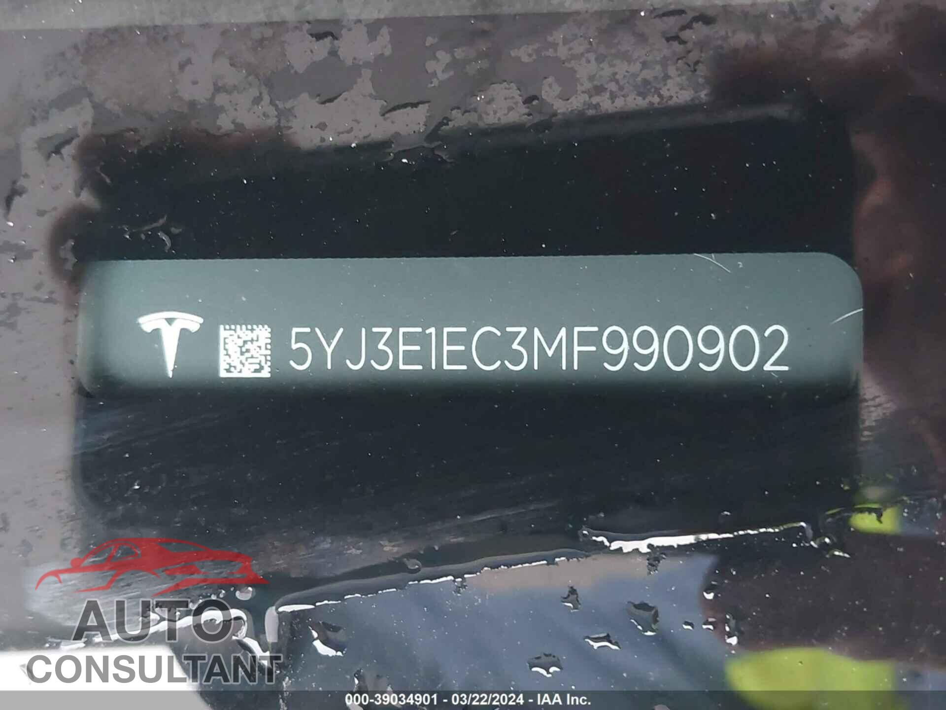 TESLA MODEL 3 2021 - 5YJ3E1EC3MF990902