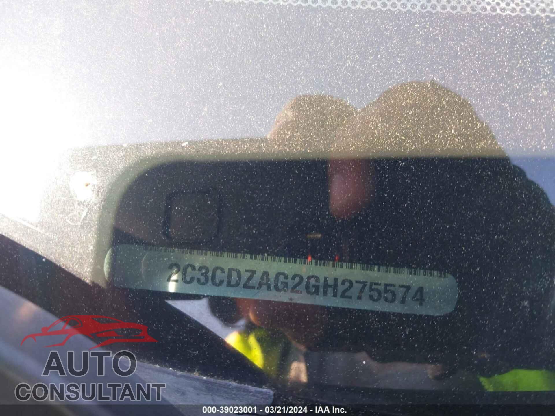 DODGE CHALLENGER 2016 - 2C3CDZAG2GH275574