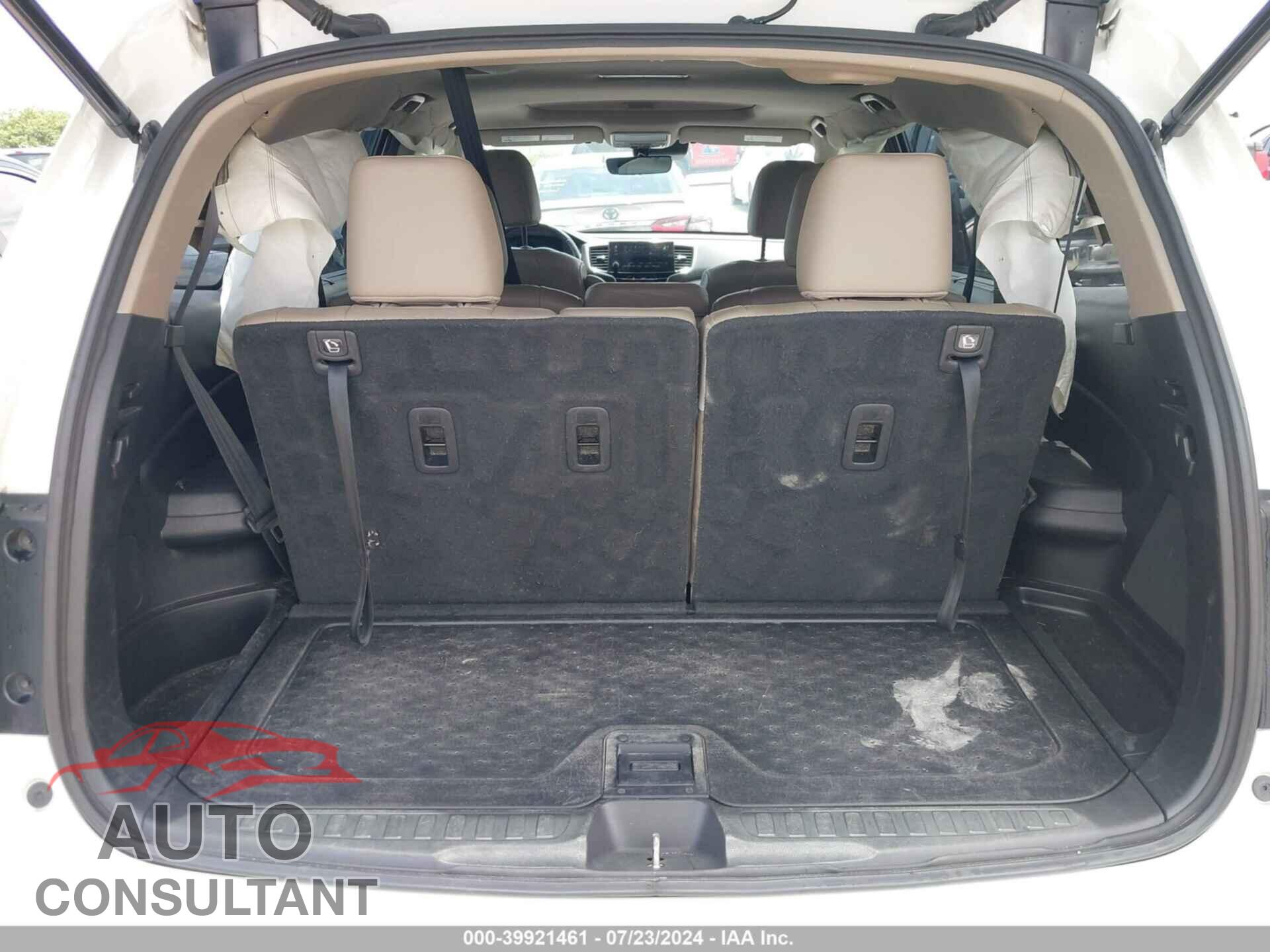 HONDA PILOT 2019 - 5FNYF5H53KB038017