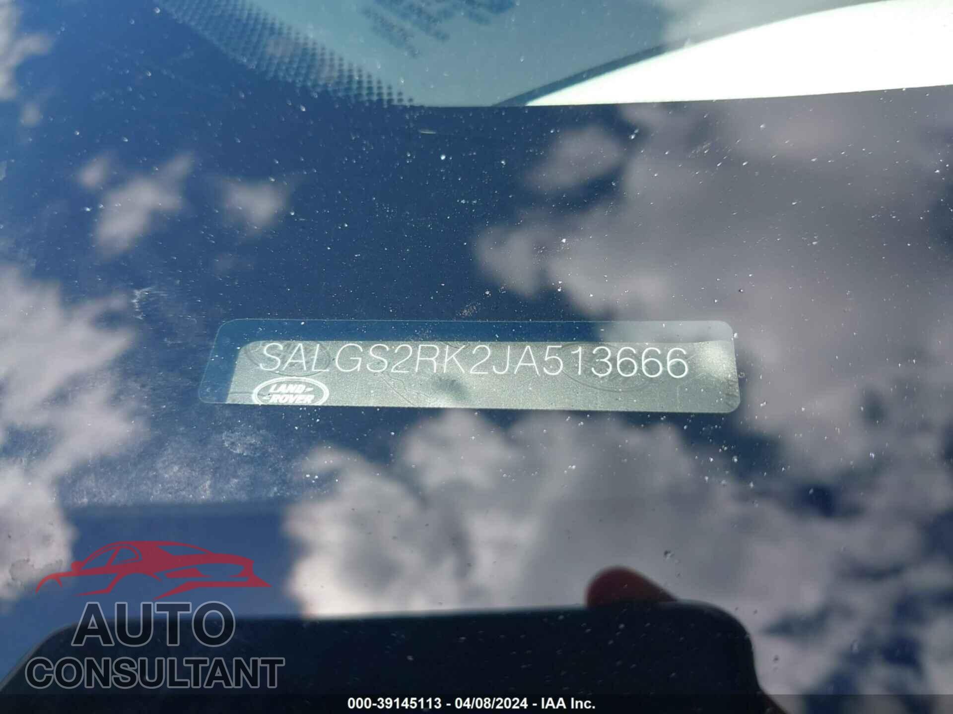 LAND ROVER RANGE ROVER 2018 - SALGS2RK2JA513666