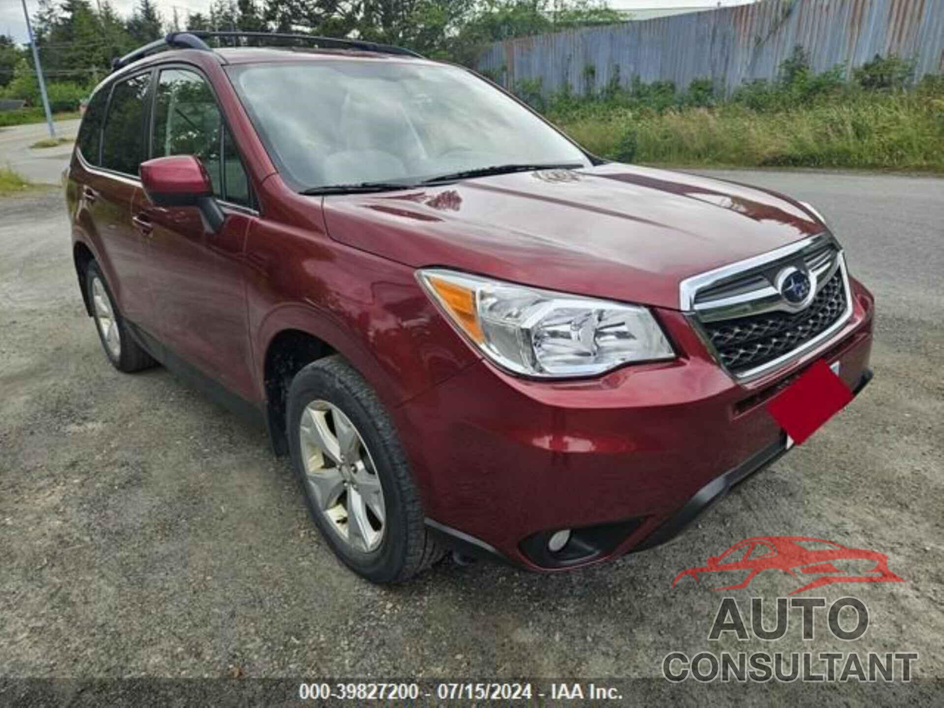 SUBARU FORESTER 2016 - JF2SJAHC9GH425269