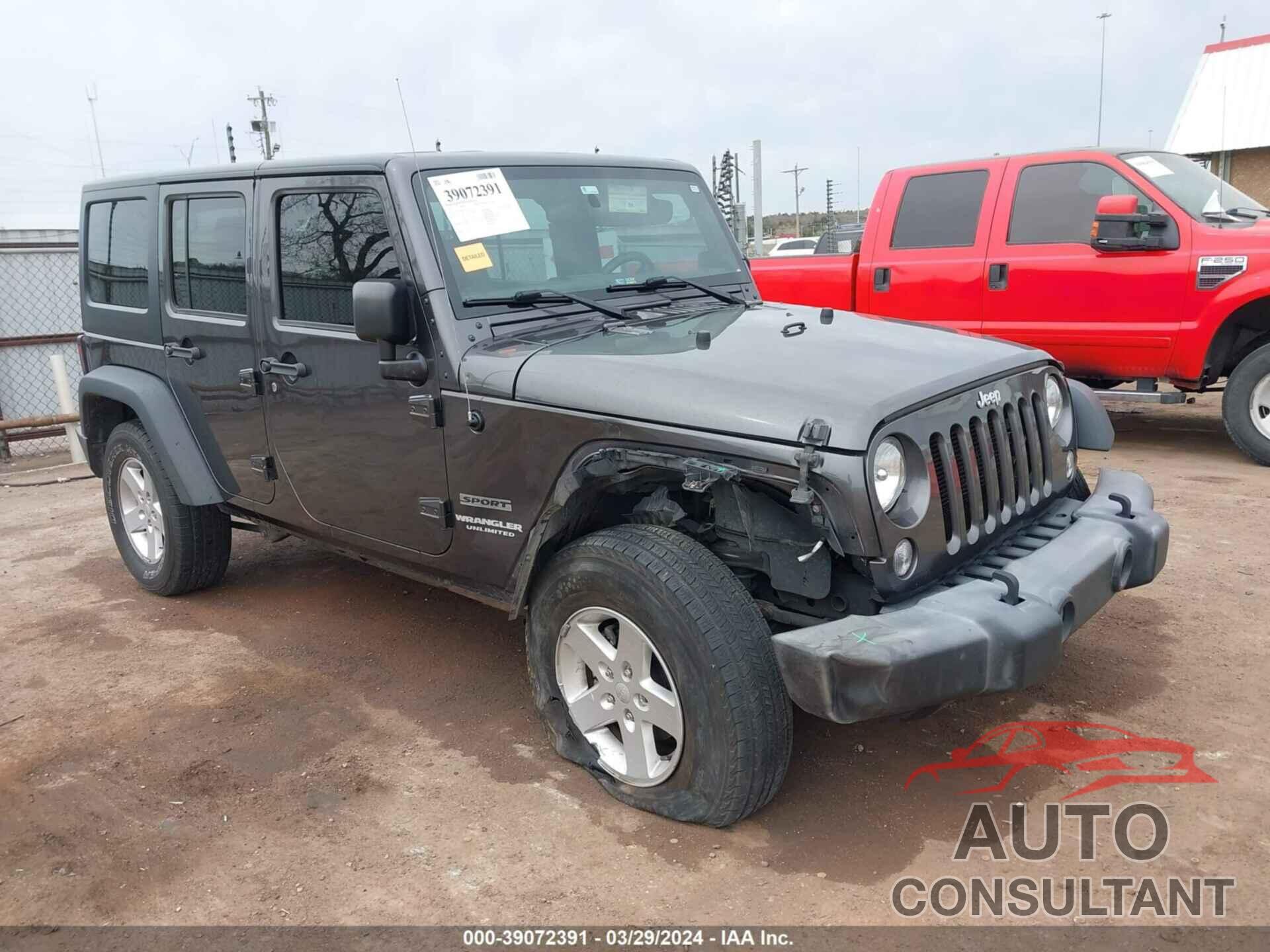 JEEP WRANGLER UNLIMITED 2017 - 1C4BJWDG0HL623421