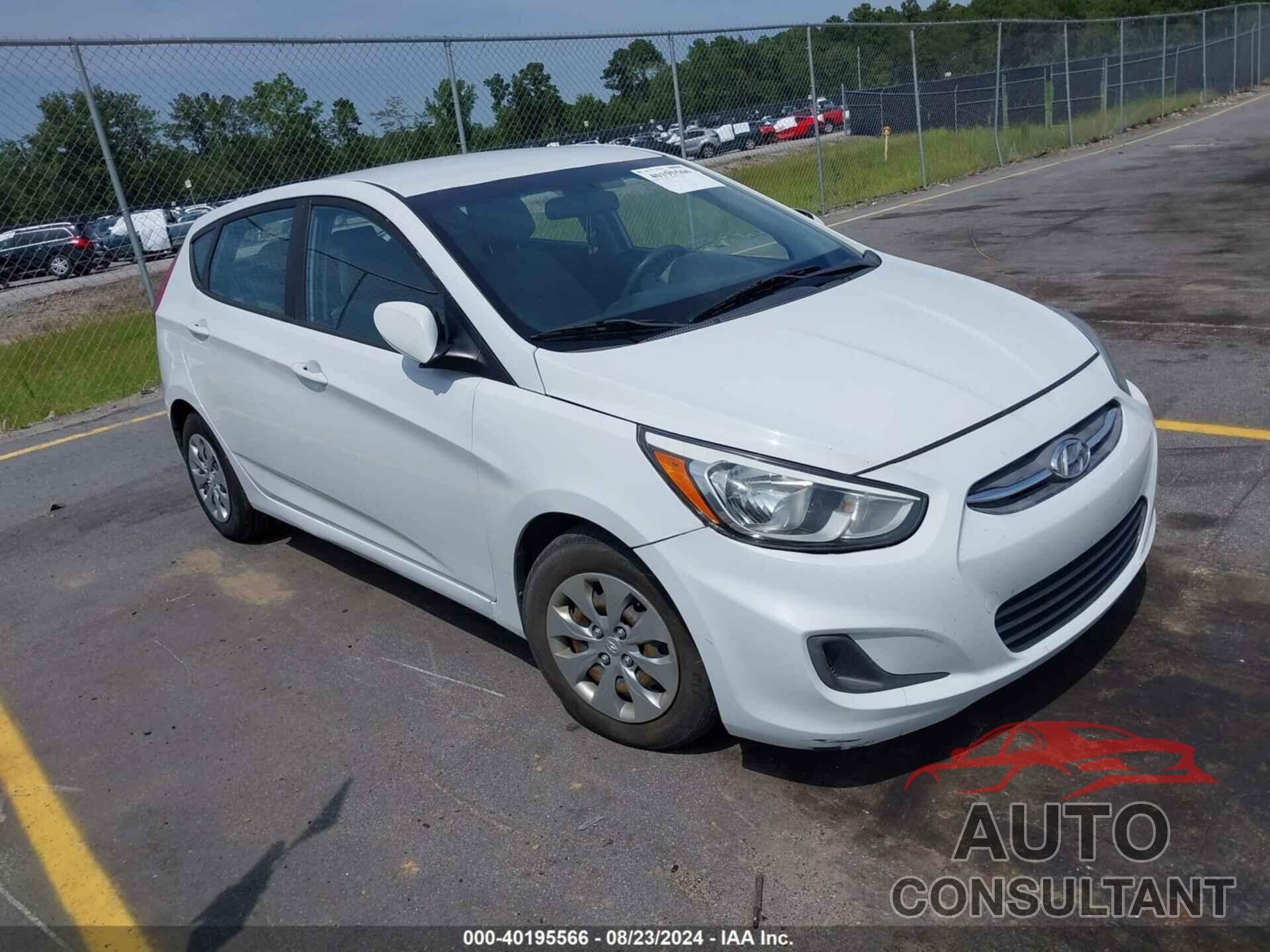 HYUNDAI ACCENT 2017 - KMHCT5AE6HU356934