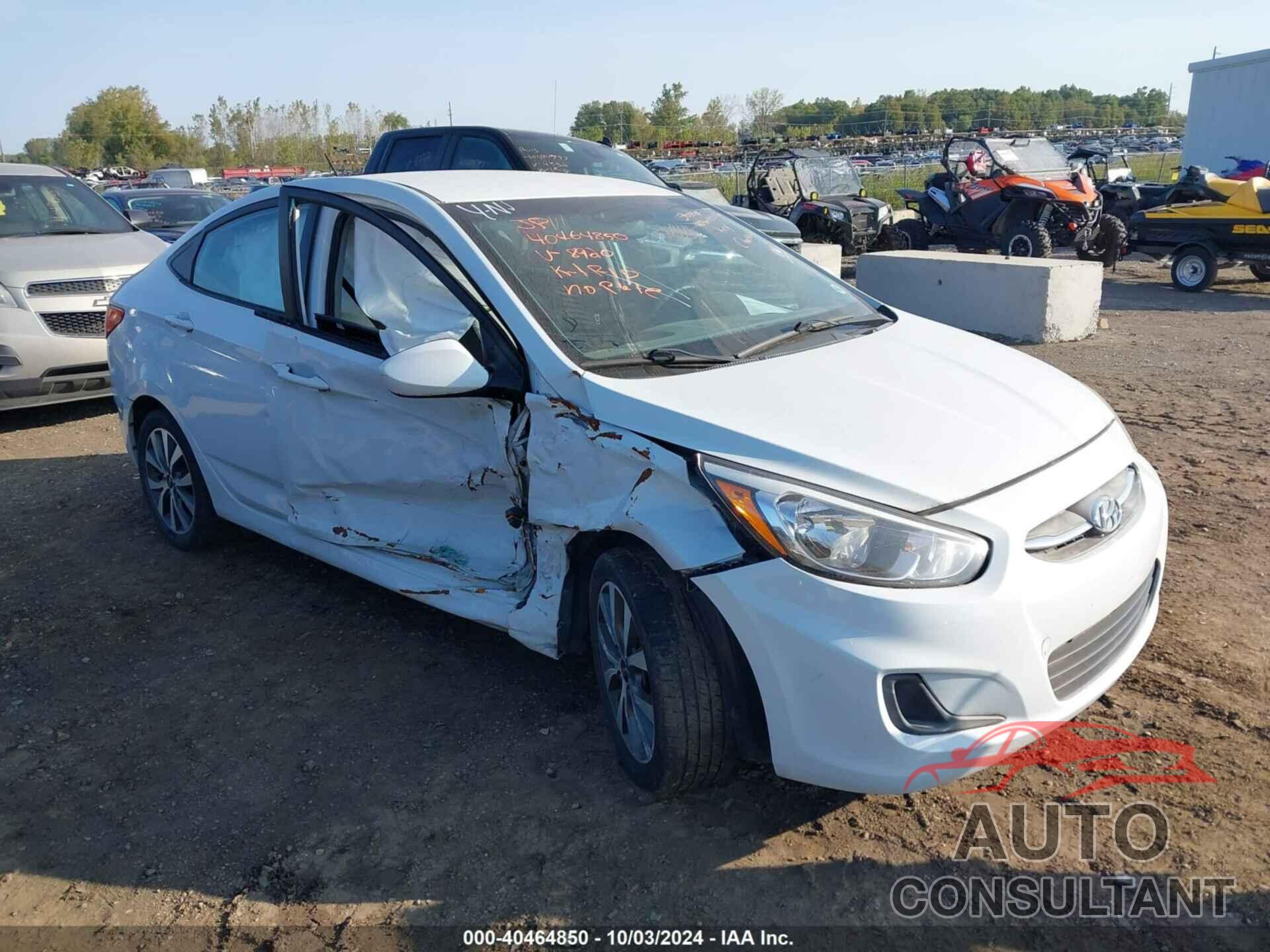 HYUNDAI ACCENT 2017 - KMHCT4AE8HU368920