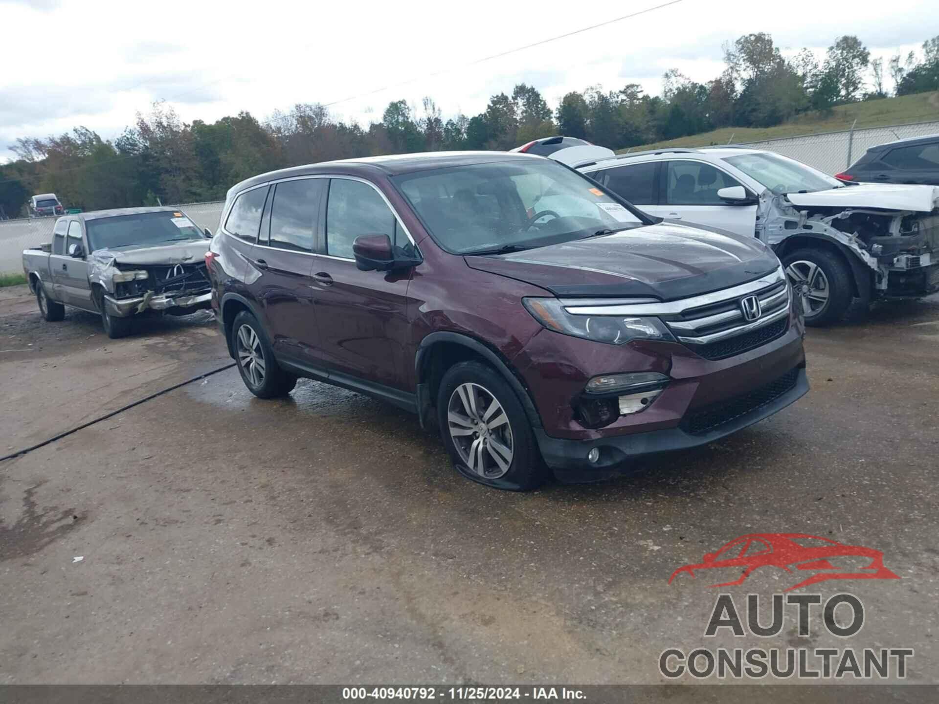 HONDA PILOT 2017 - 5FNYF5H59HB008562