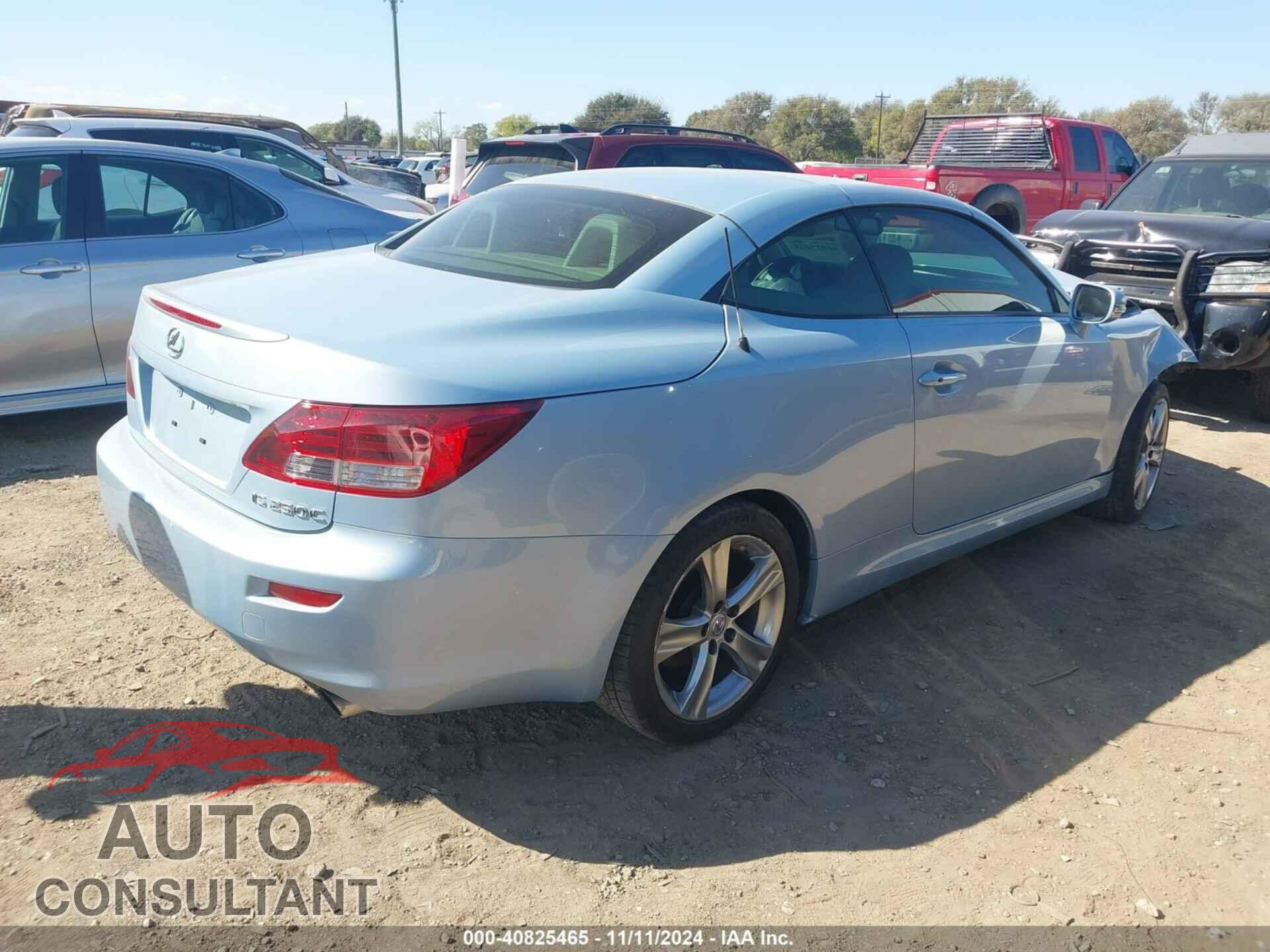 LEXUS IS 250C 2012 - JTHFF2C21C2522774