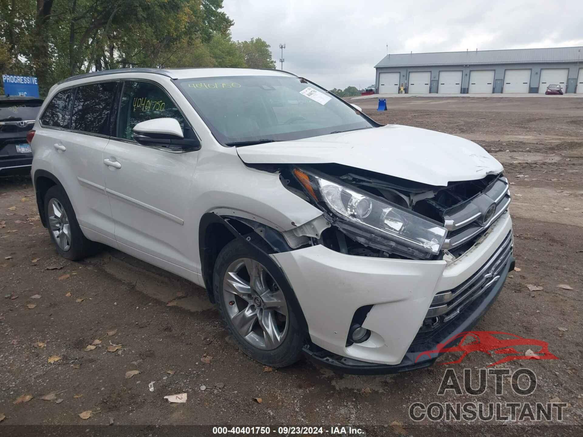 TOYOTA HIGHLANDER 2017 - 5TDDZRFH8HS385065
