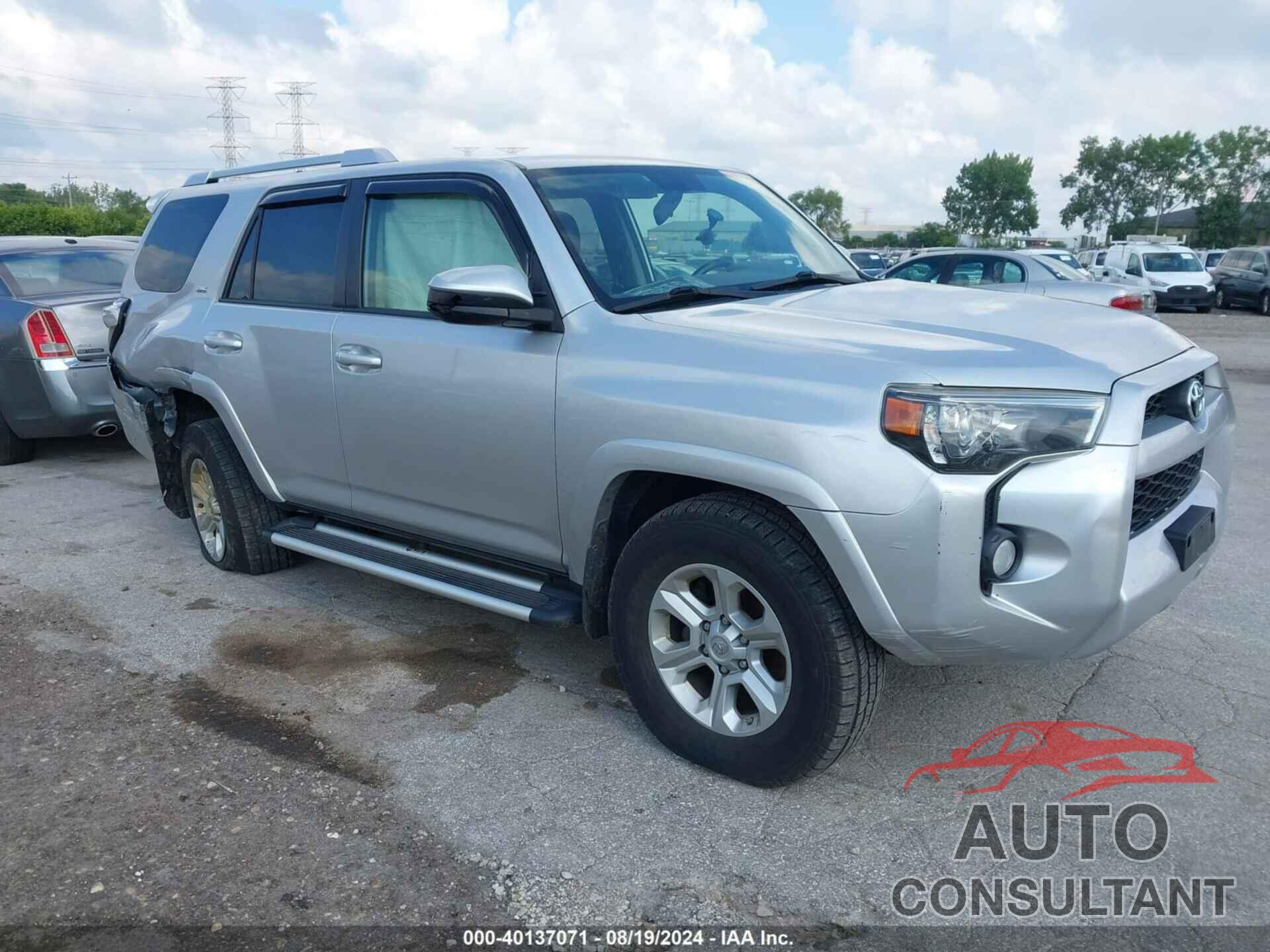 TOYOTA 4RUNNER 2016 - JTEBU5JR9G5334155