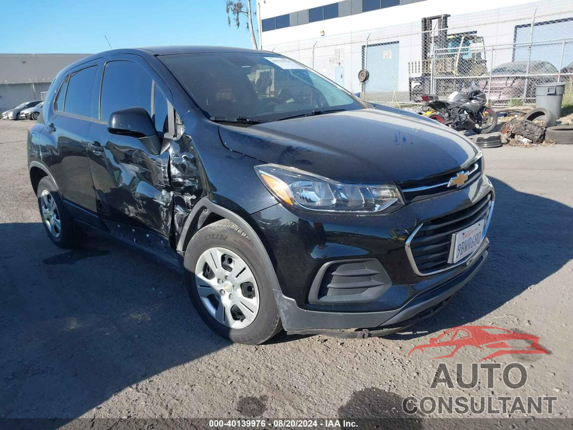 CHEVROLET TRAX 2019 - 3GNCJKSB3KL131442