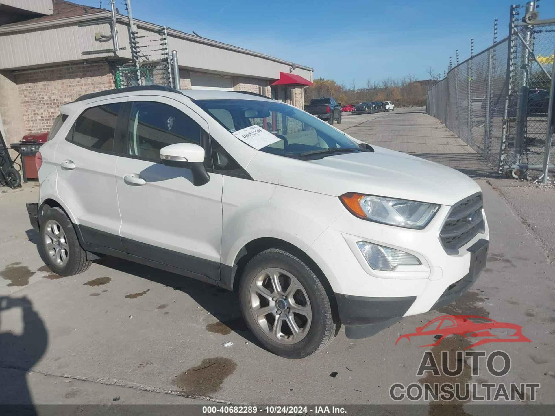 FORD ECOSPORT 2018 - MAJ3P1TE0JC165882