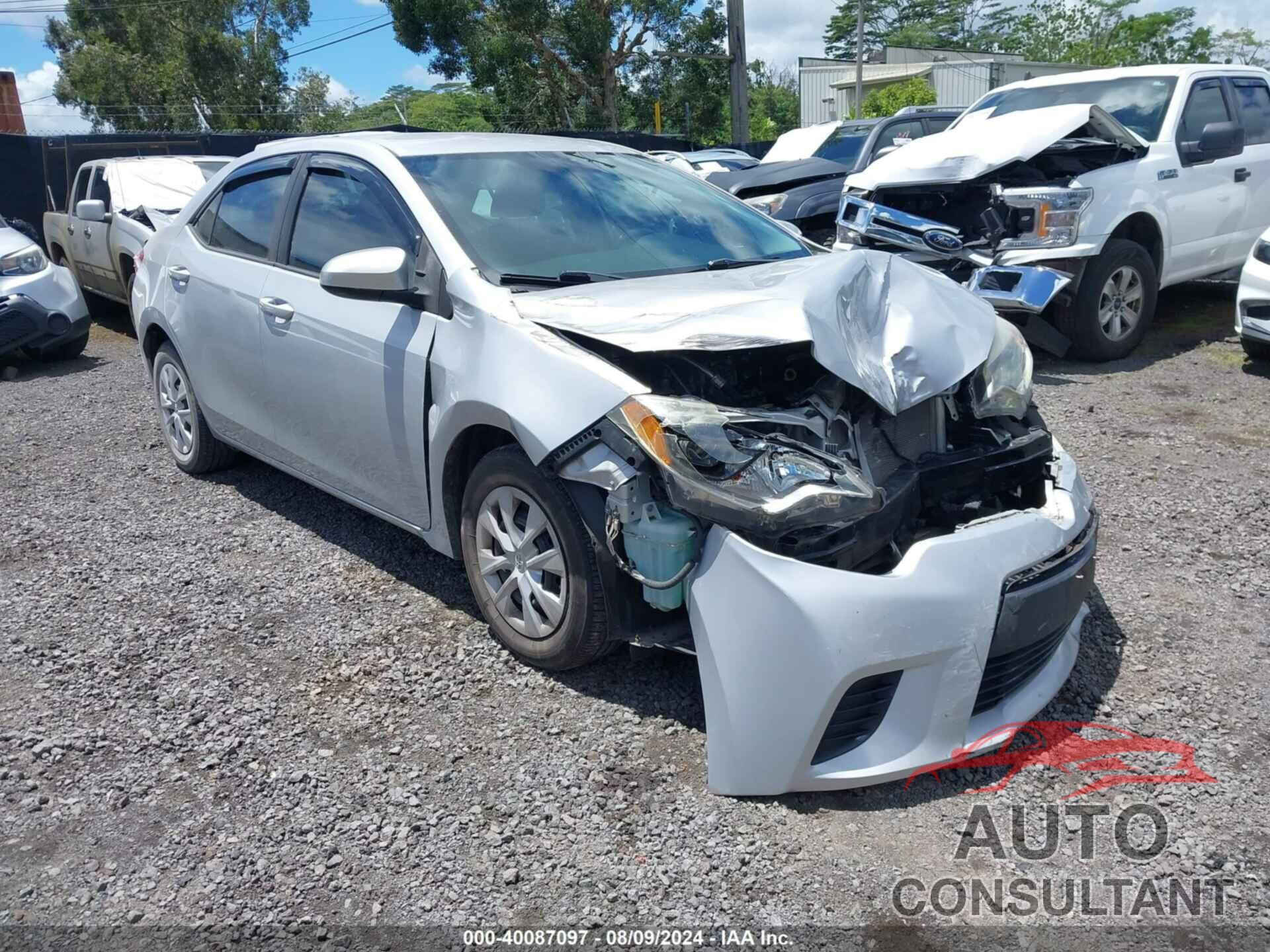TOYOTA COROLLA 2016 - 2T1BURHE6GC628520
