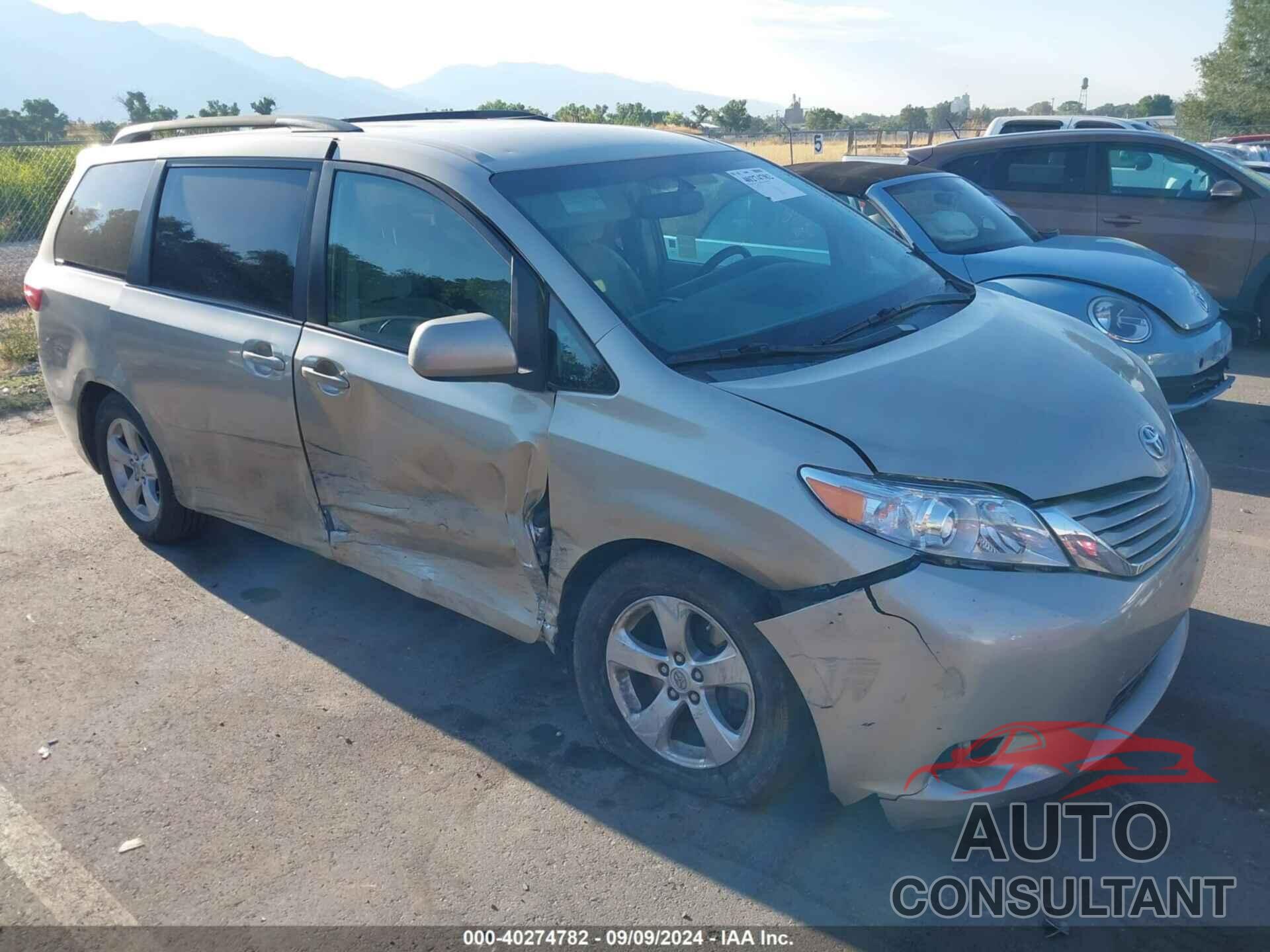 TOYOTA SIENNA 2016 - 5TDKK3DC7GS724980