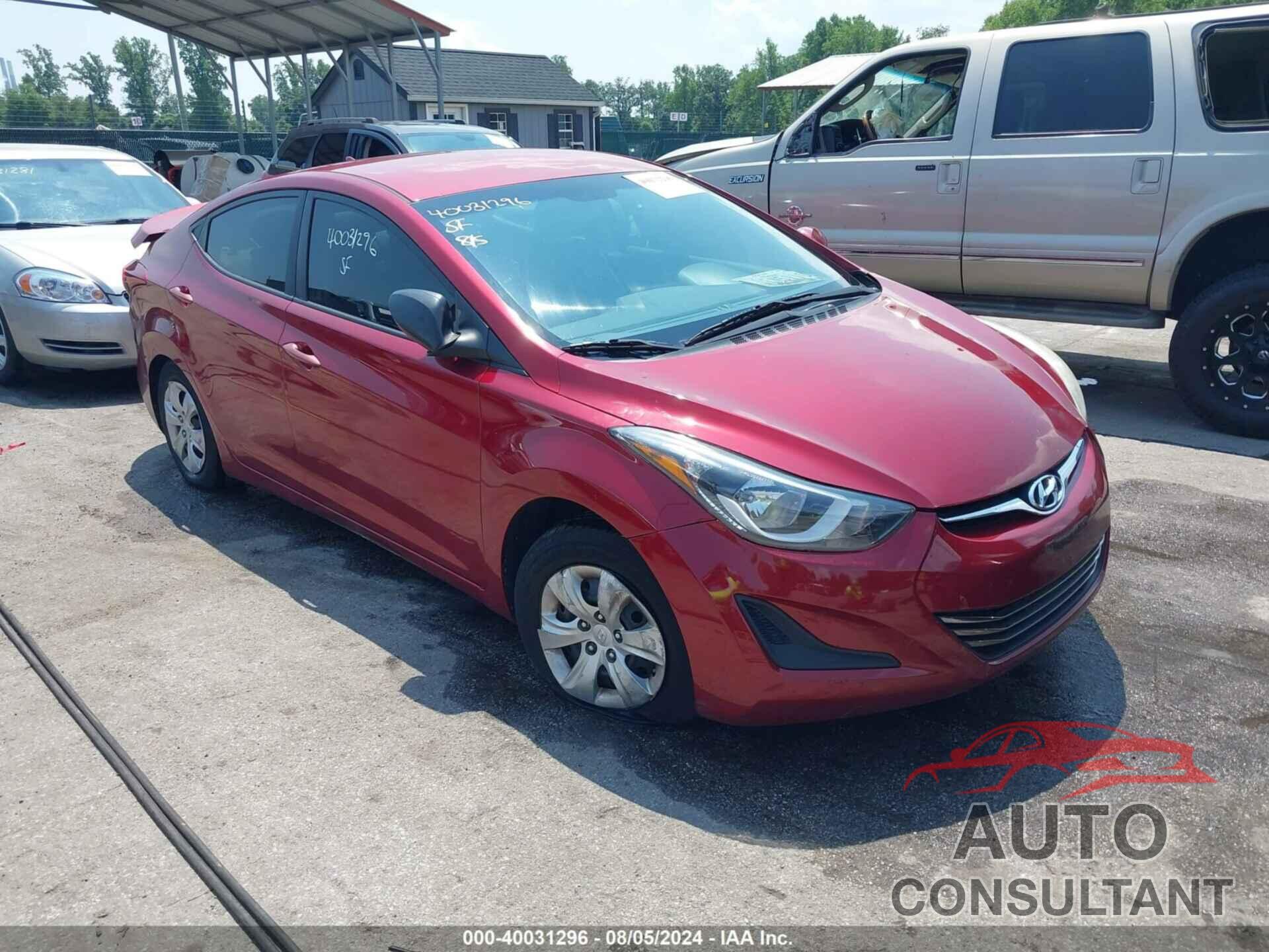 HYUNDAI ELANTRA 2016 - 5NPDH4AE2GH676166