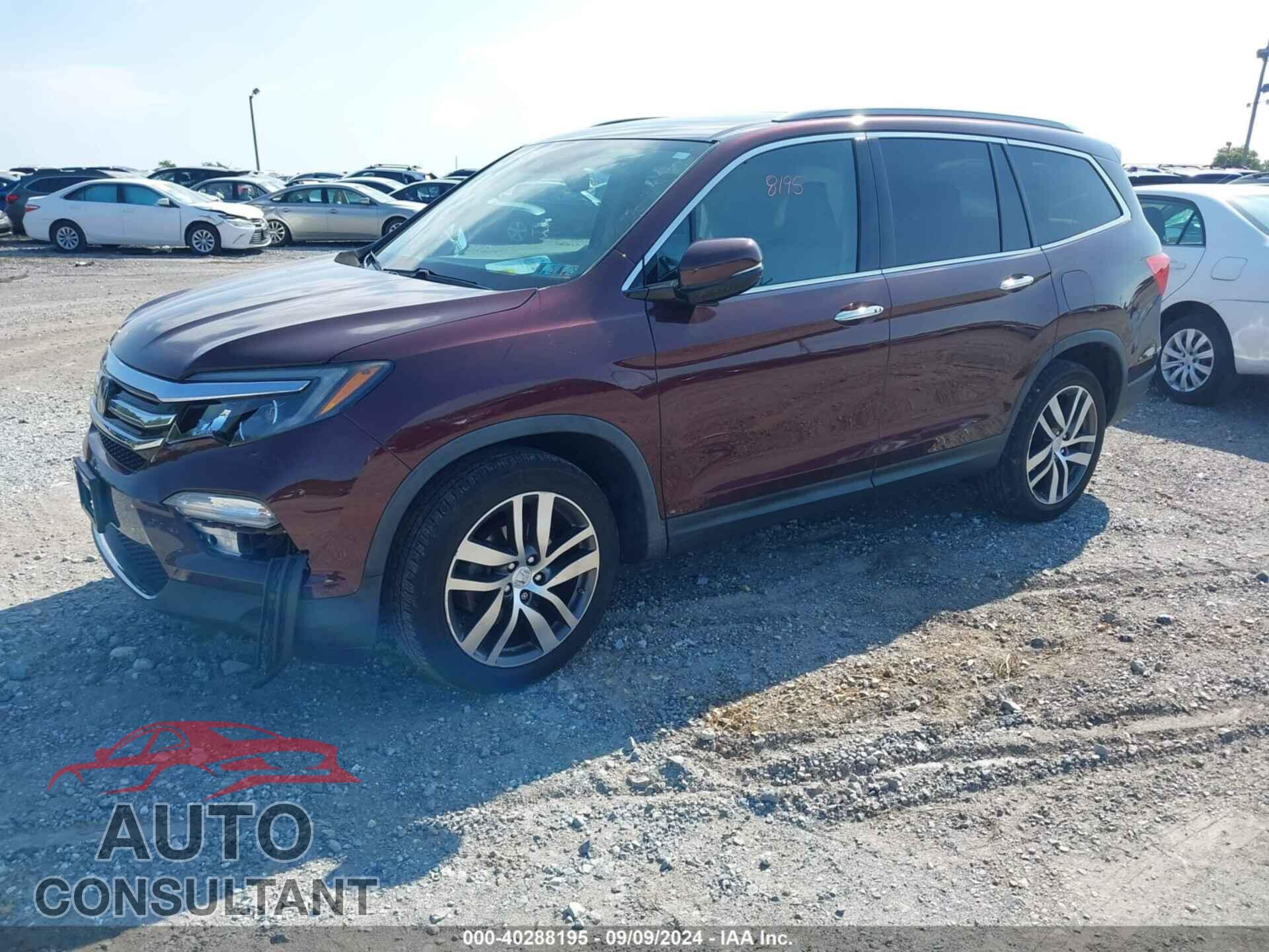 HONDA PILOT 2016 - 5FNYF6H97GB119361