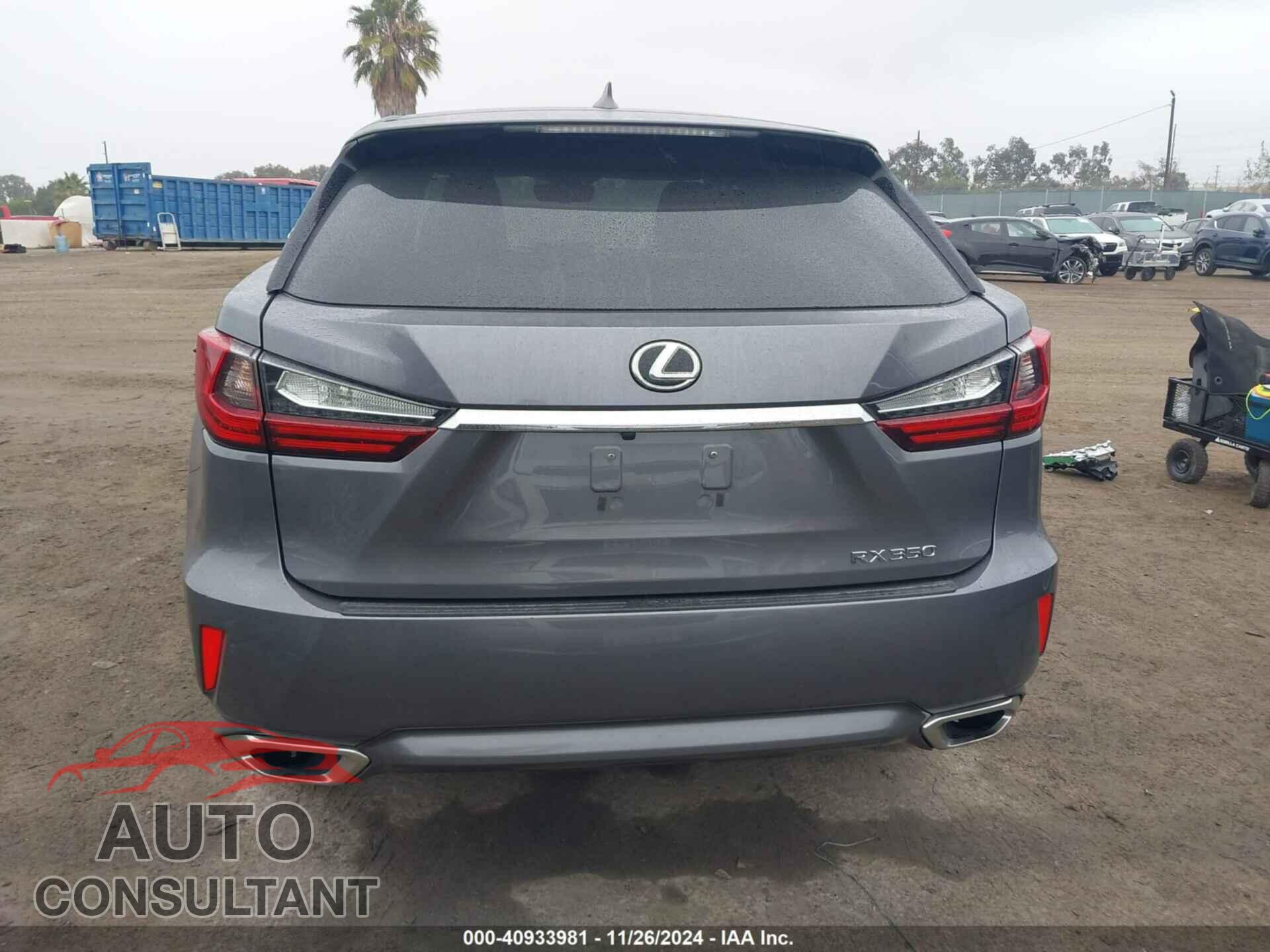LEXUS RX 350 2017 - 2T2ZZMCA2HC089785