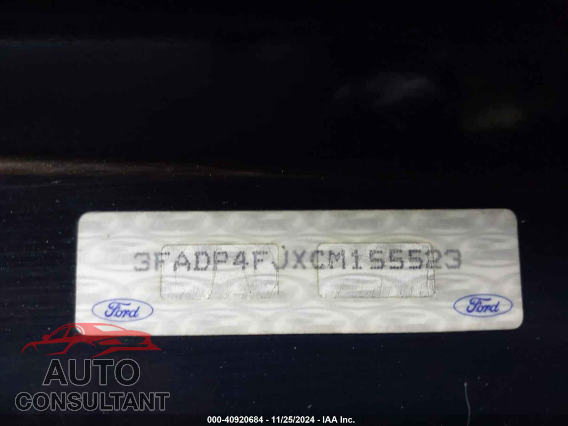 FORD FIESTA 2012 - 3FADP4FJXCM155523