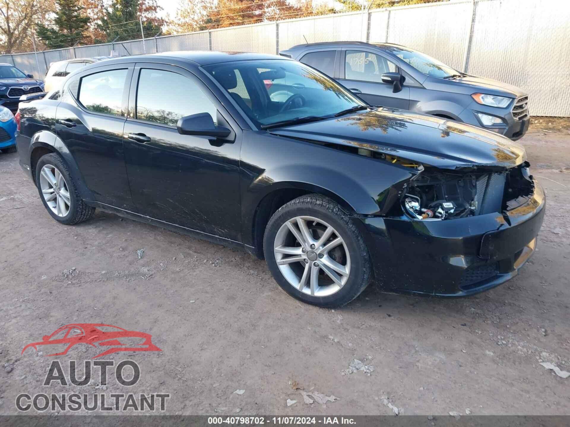 DODGE AVENGER 2013 - 1C3CDZAG9DN576474