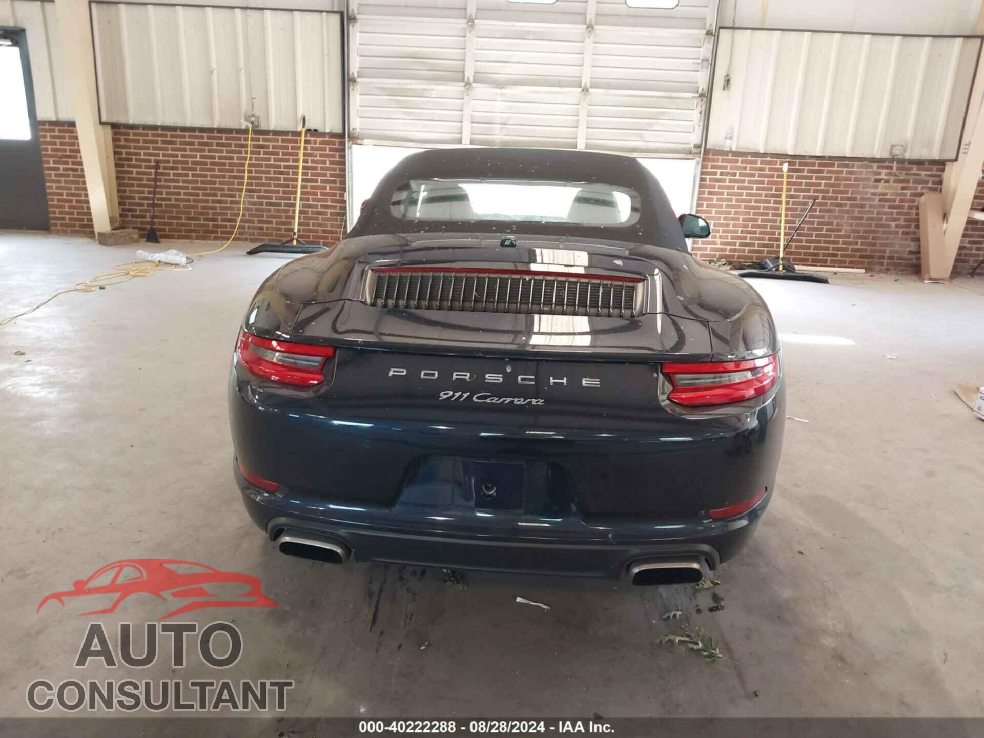 PORSCHE 911 2017 - WP0CA2A96HS142372
