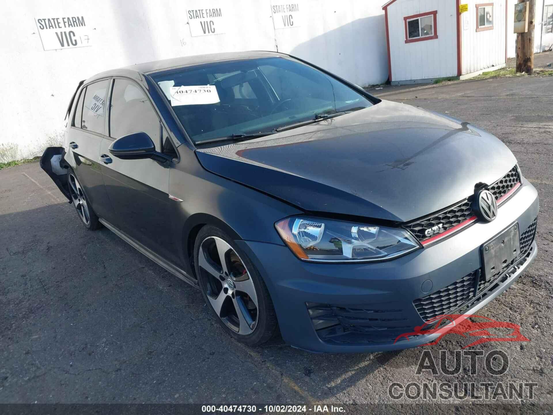 VOLKSWAGEN GOLF GTI 2017 - 3VW4T7AU6HM029513