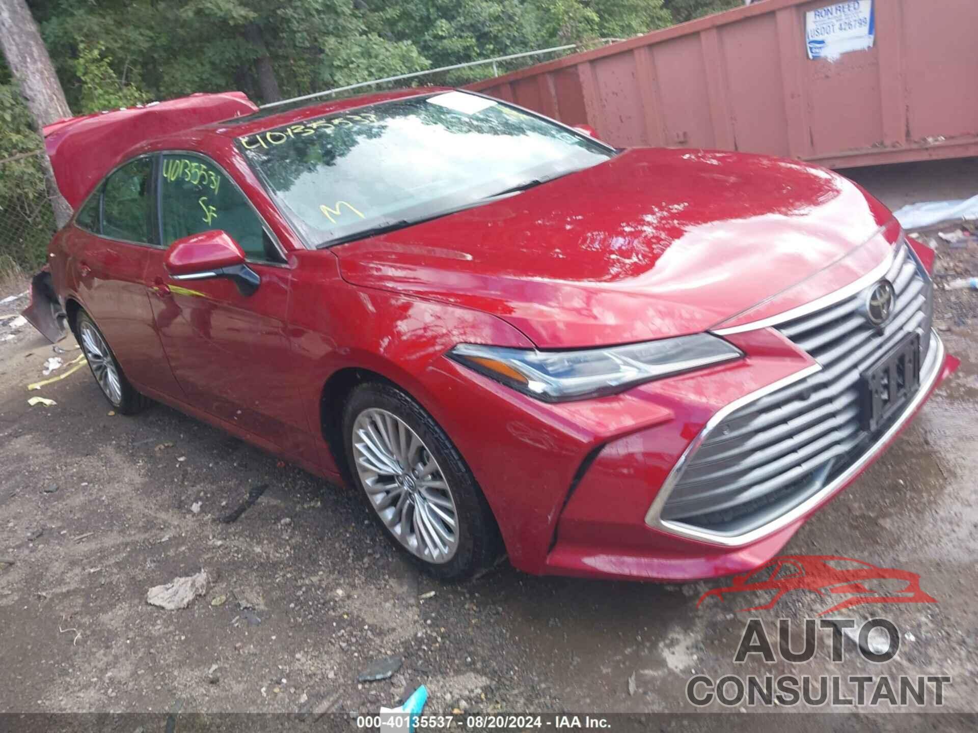 TOYOTA AVALON 2019 - 4T1BZ1FB5KU037887