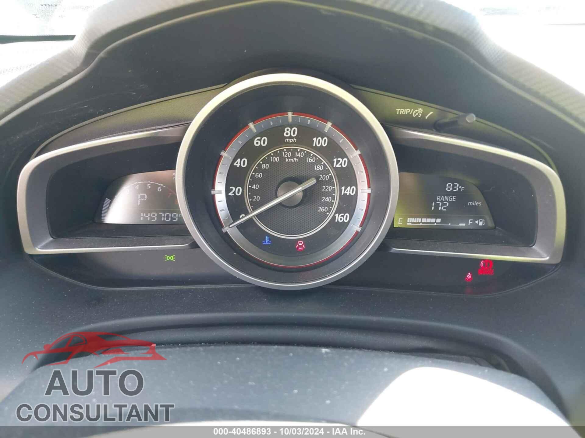 MAZDA MAZDA3 2015 - JM1BM1M76F1240697