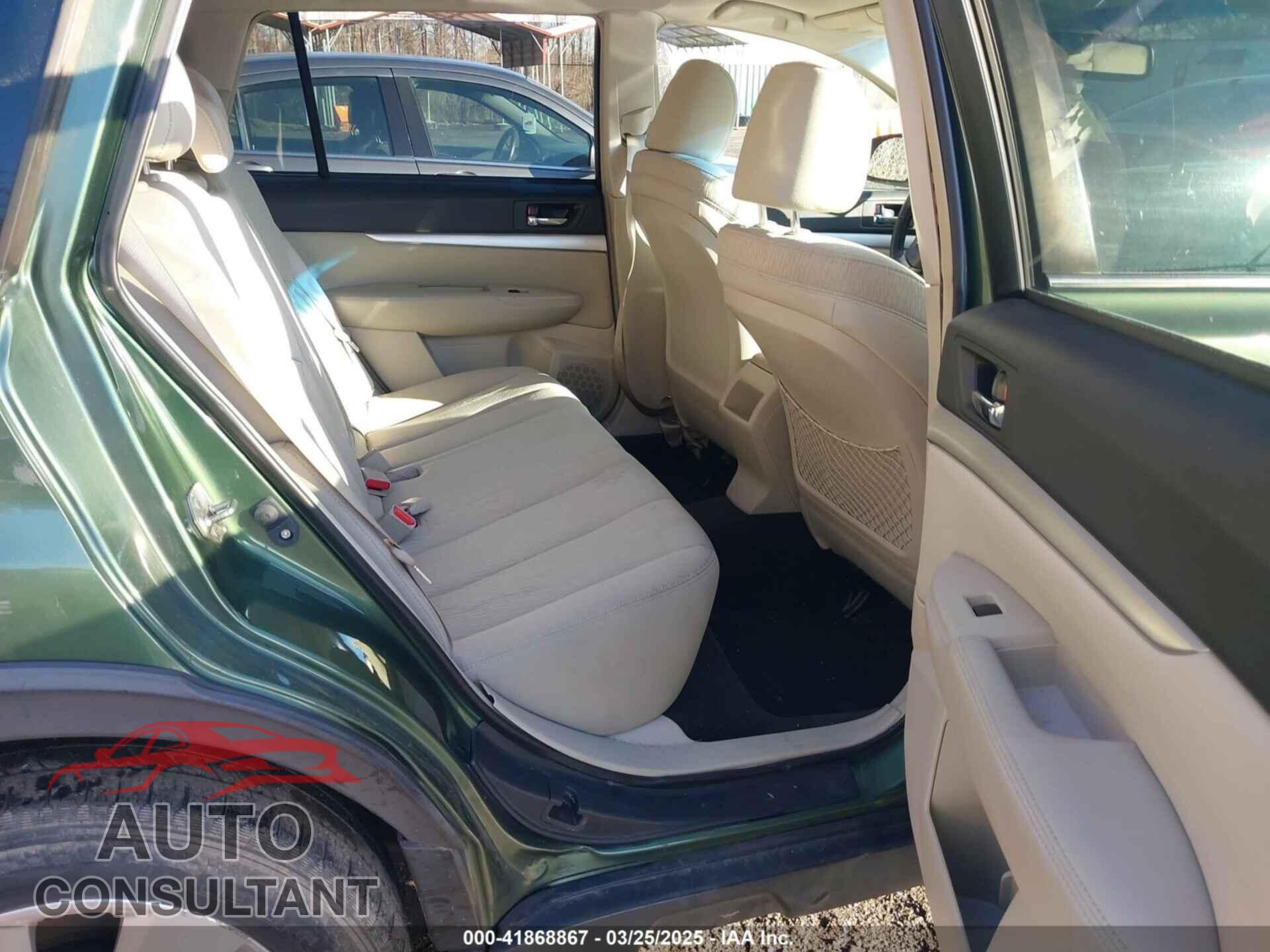 SUBARU OUTBACK 2012 - 4S4BRBGC8C3210869