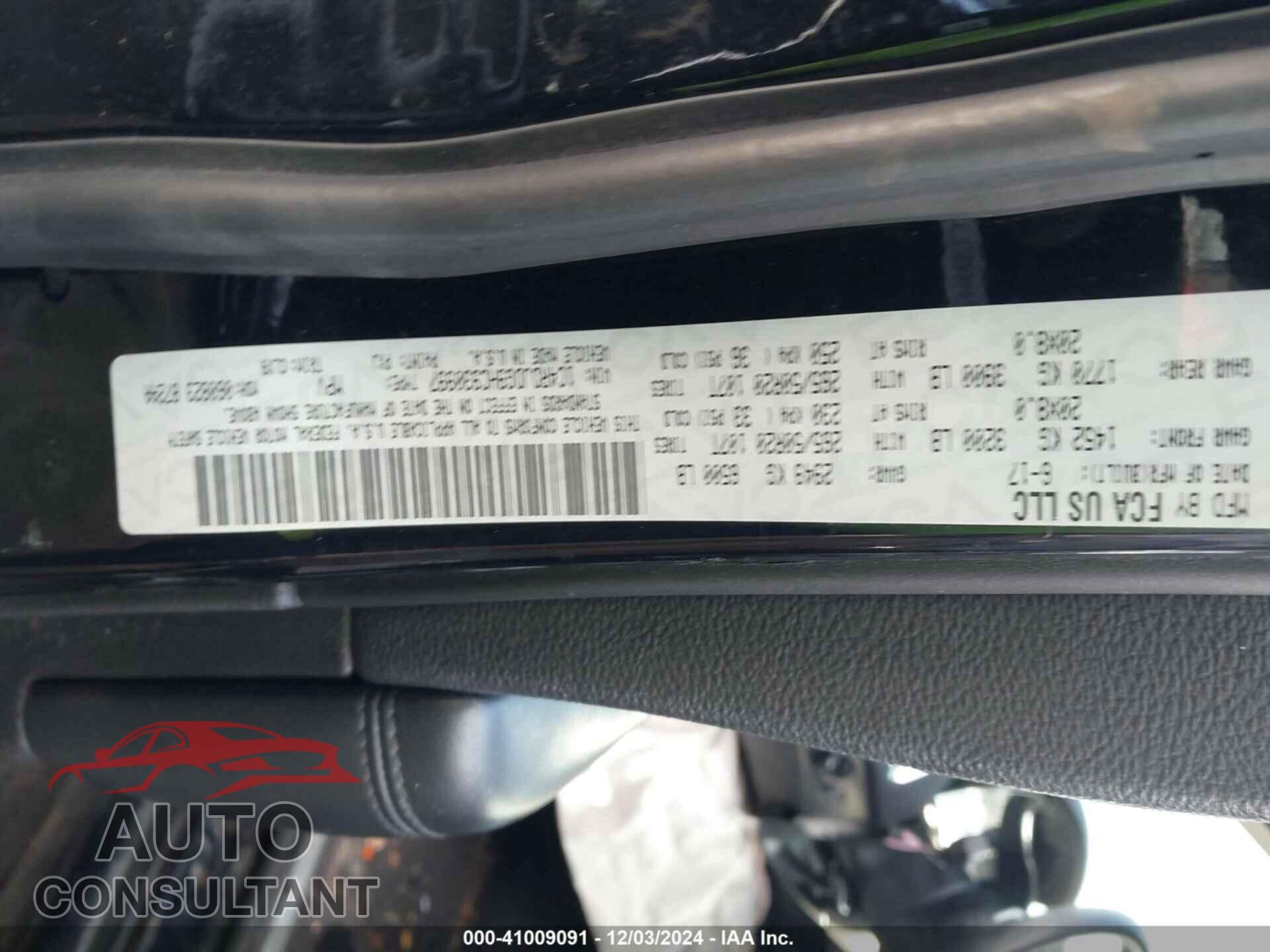 DODGE DURANGO 2017 - 1C4RDJDG9HC930997