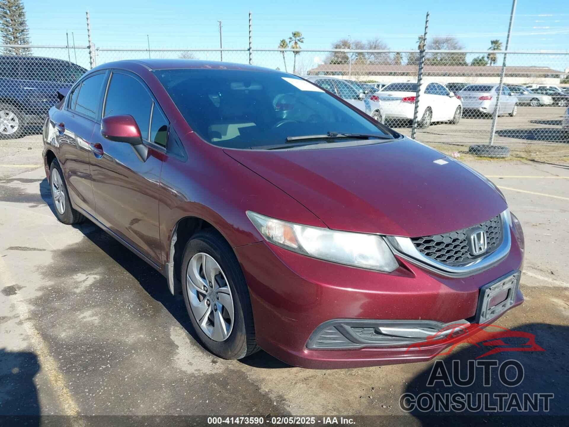 HONDA CIVIC 2013 - 2HGFB2F55DH595823