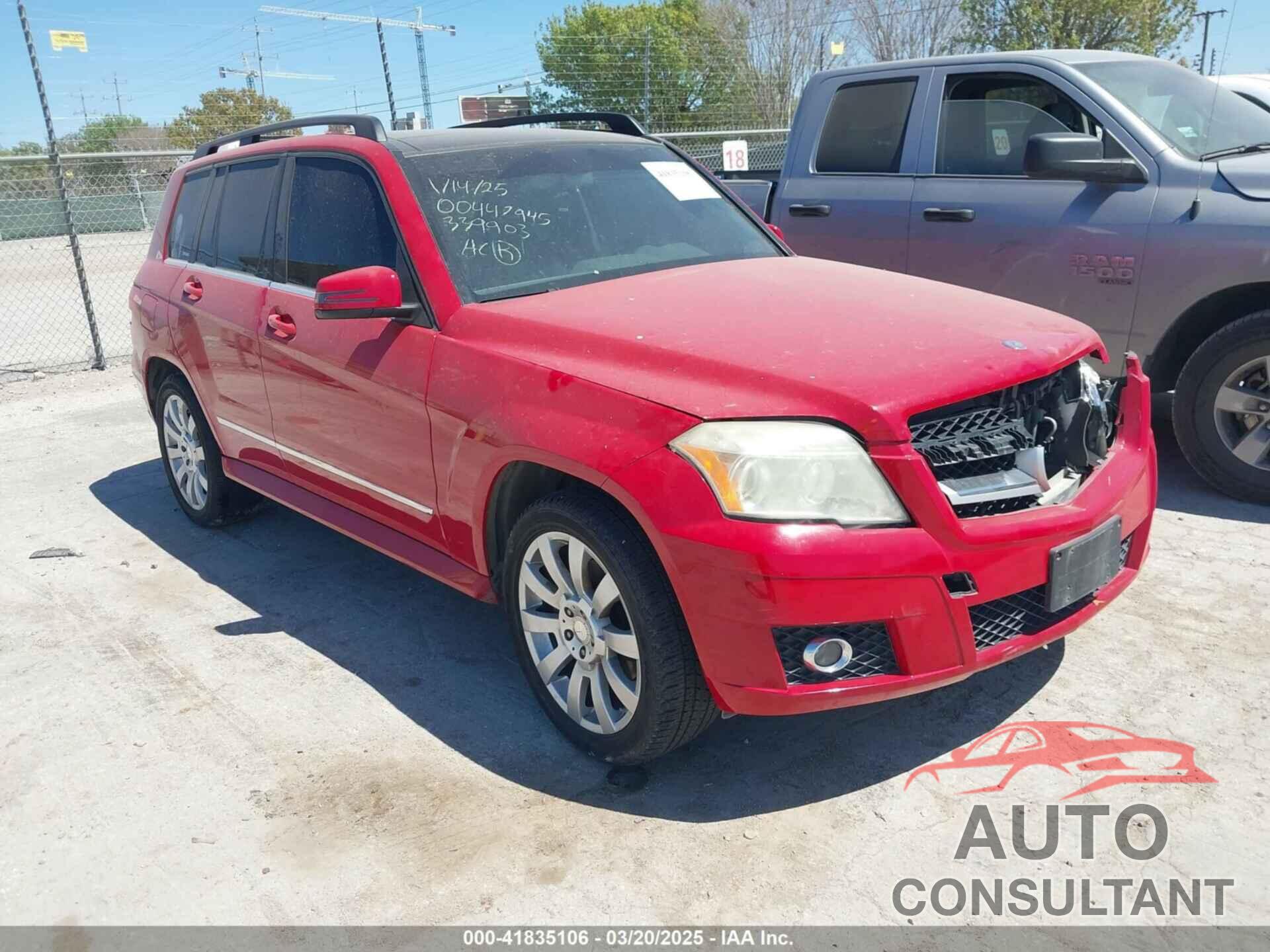 MERCEDES-BENZ GLK 350 2010 - WDCGG5GB4AF339903