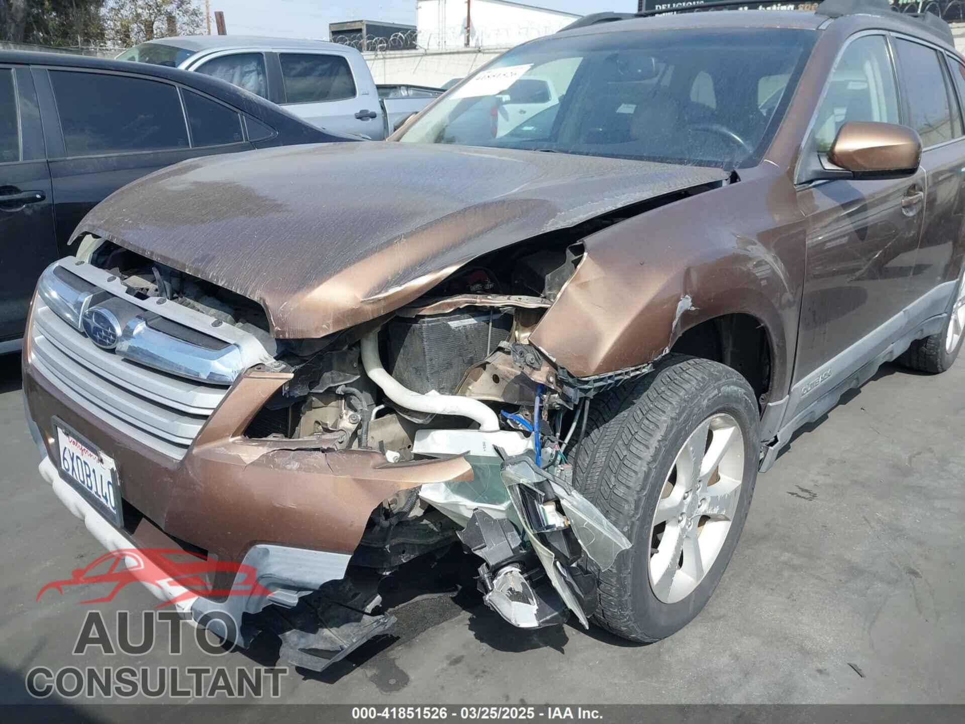 SUBARU OUTBACK 2013 - 4S4BRBLC7D3205525