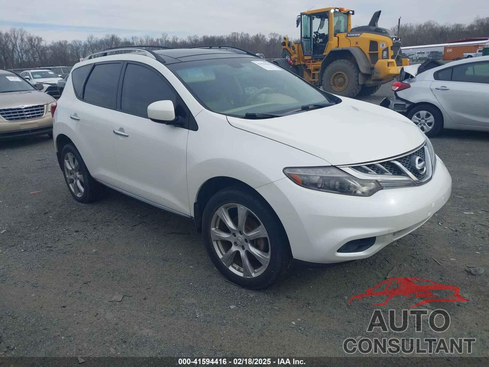 NISSAN MURANO 2012 - JN8AZ1MW2CW201628