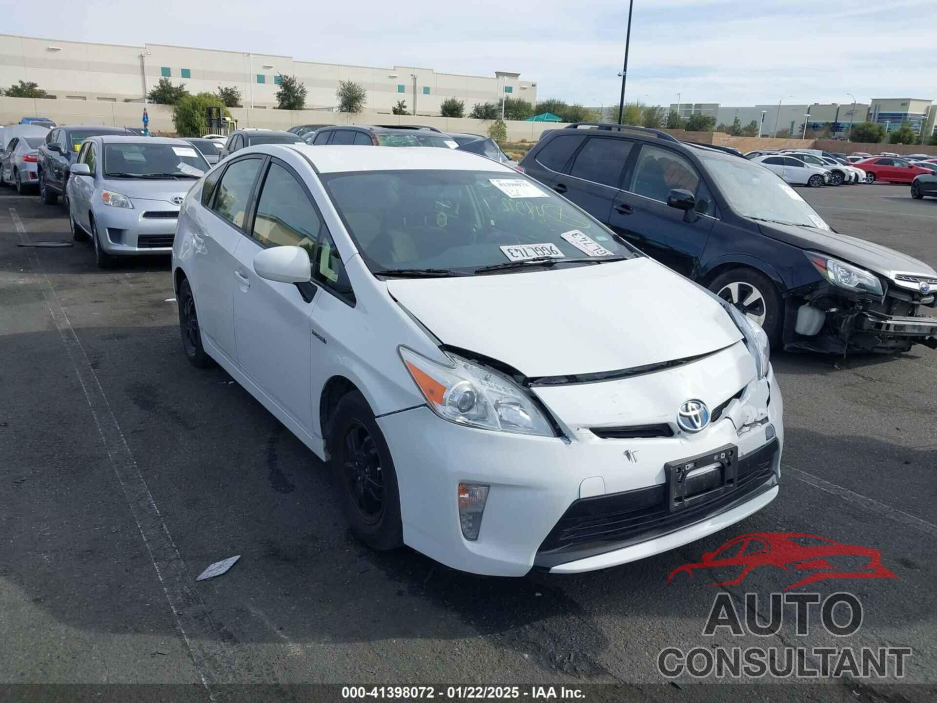 TOYOTA PRIUS 2012 - JTDKN3DU1C5490027