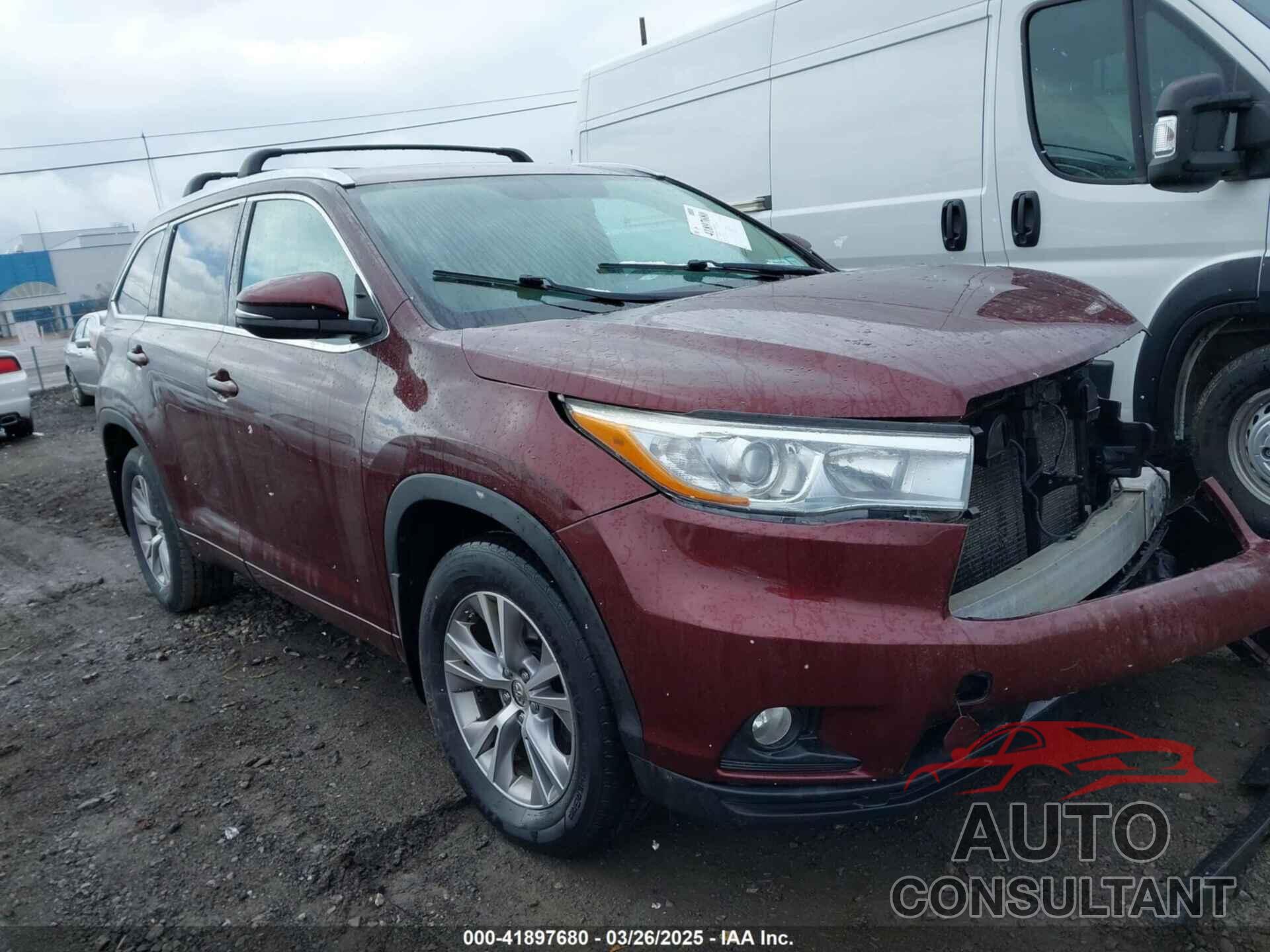 TOYOTA HIGHLANDER 2015 - 5TDJKRFH3FS224305