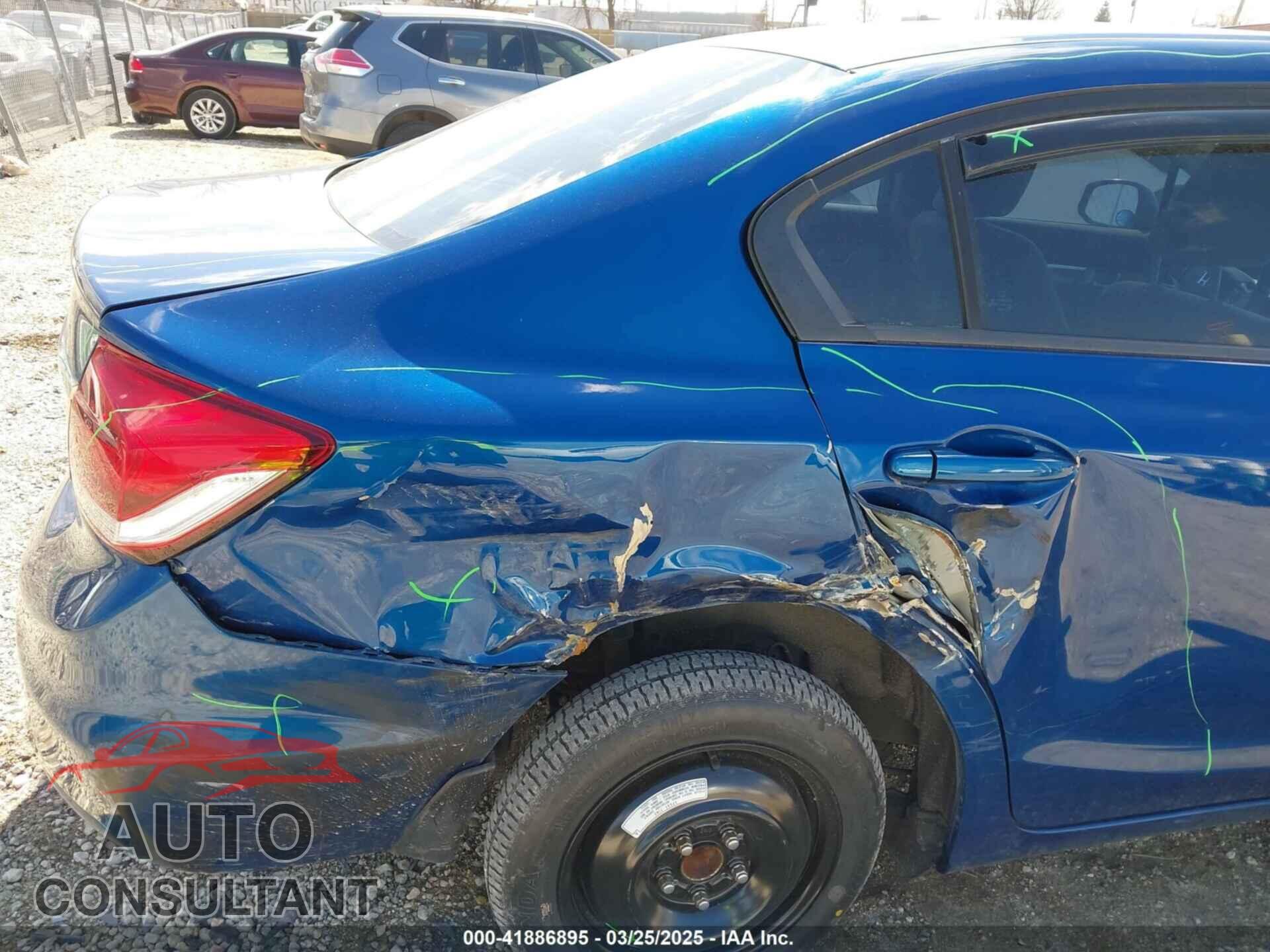 HONDA CIVIC 2013 - 19XFB2F89DE036876