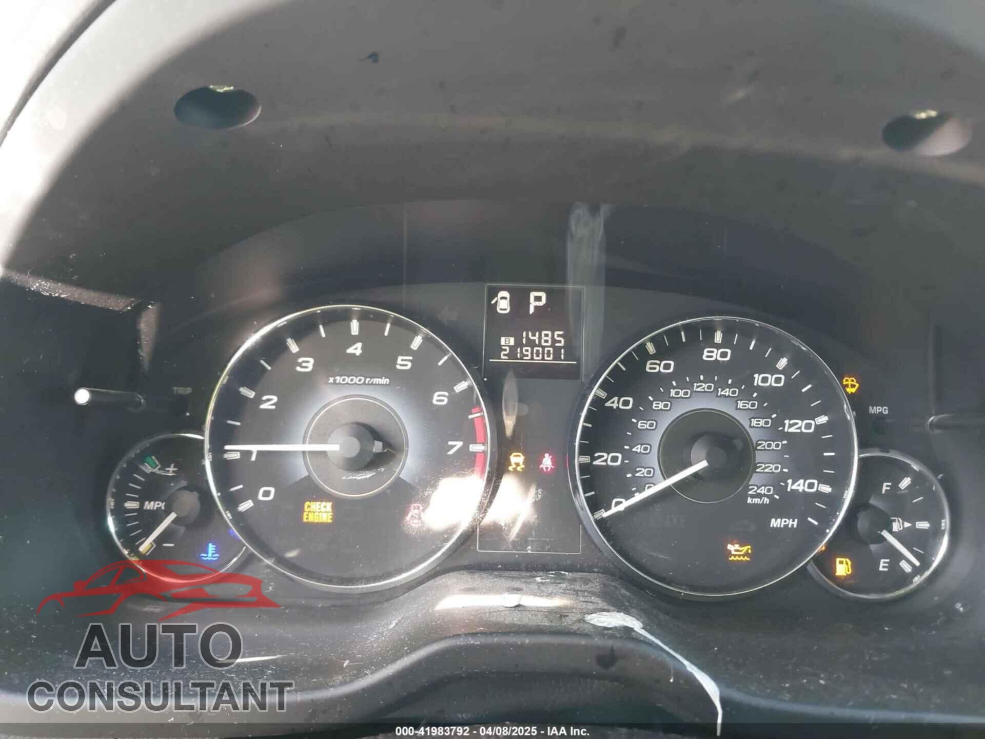 SUBARU OUTBACK 2010 - 4S4BRCKC2A3354444