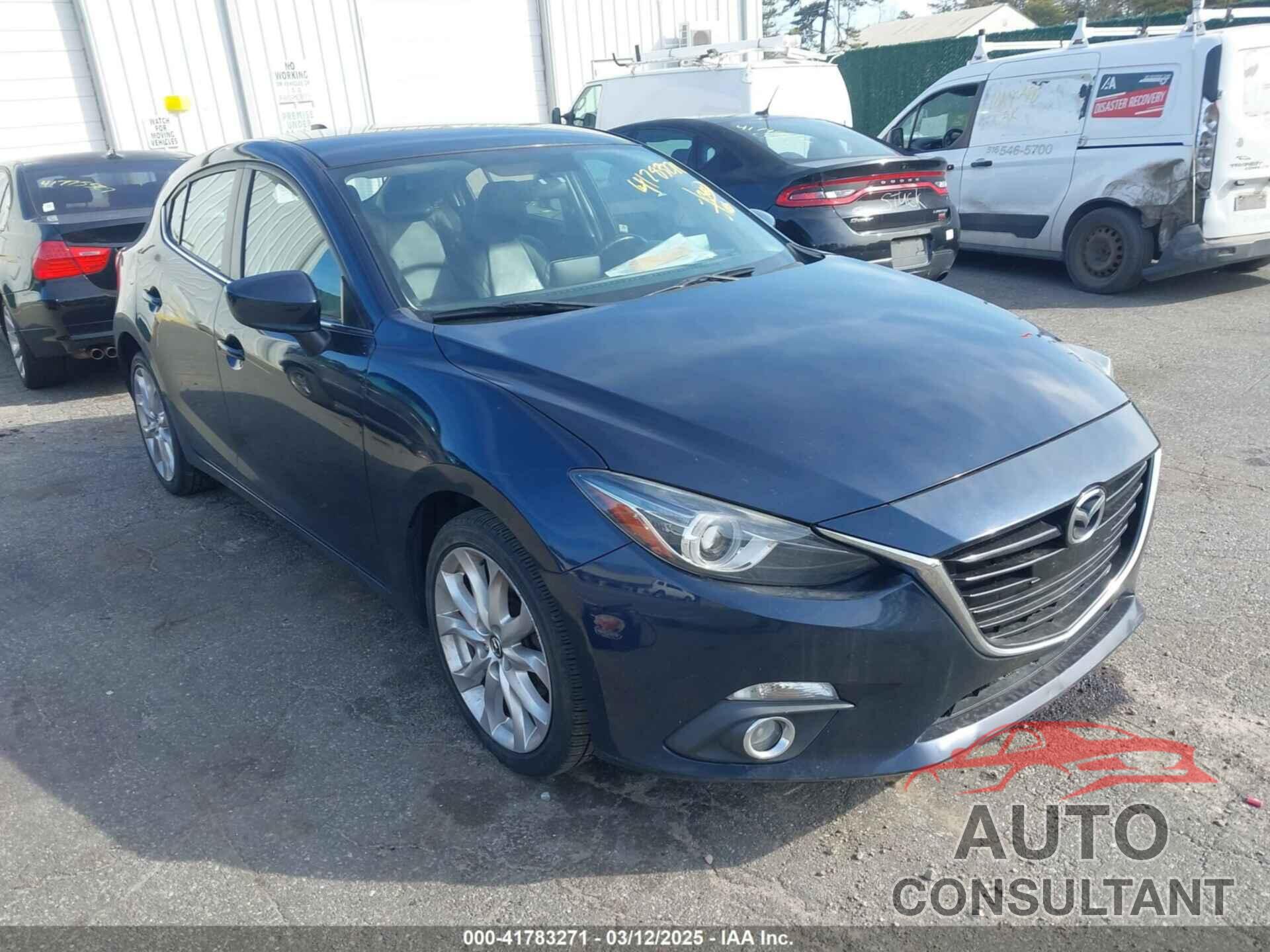 MAZDA MAZDA3 2014 - JM1BM1L32E1199515