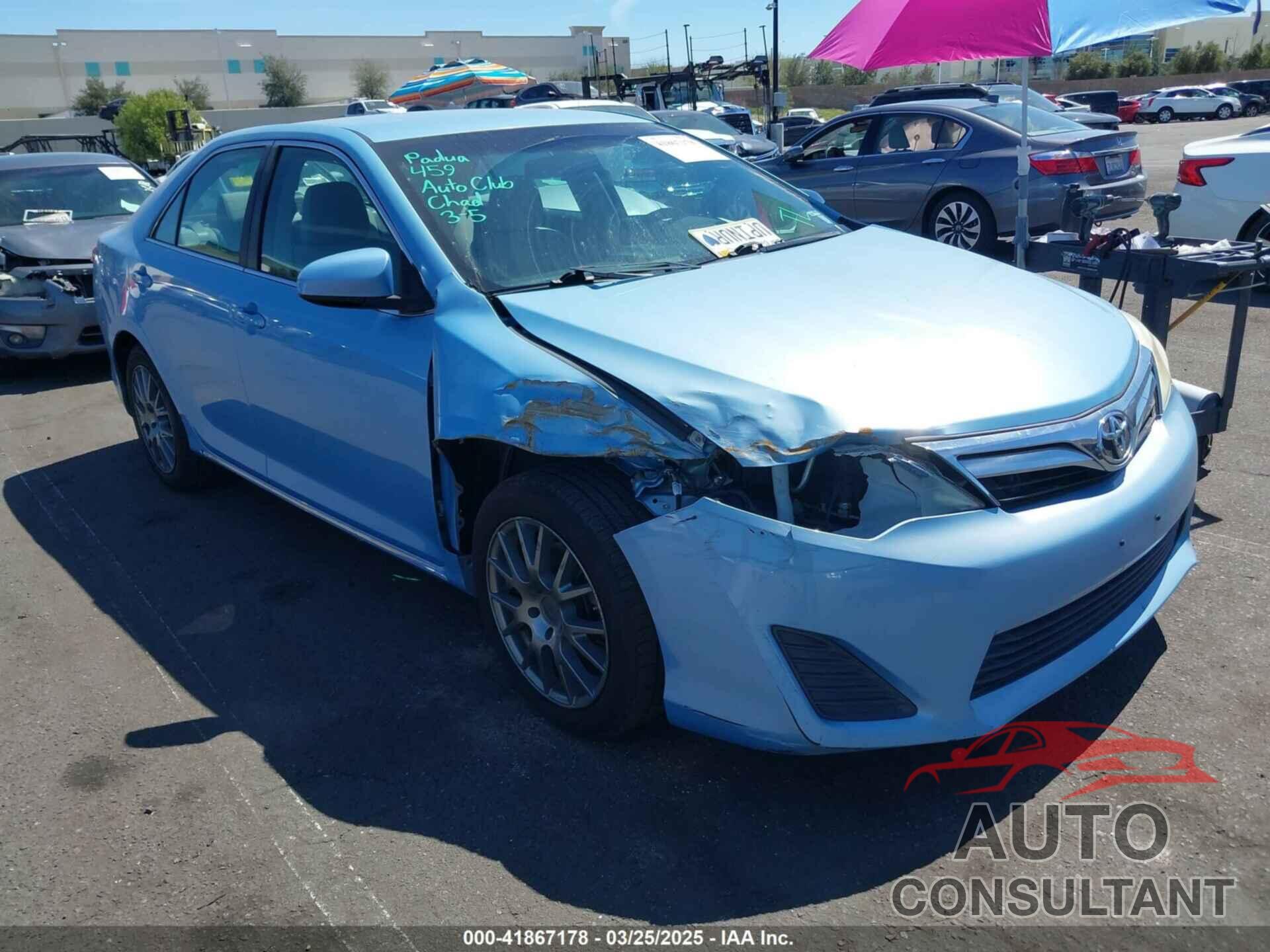 TOYOTA CAMRY 2012 - 4T4BF1FK1CR263277