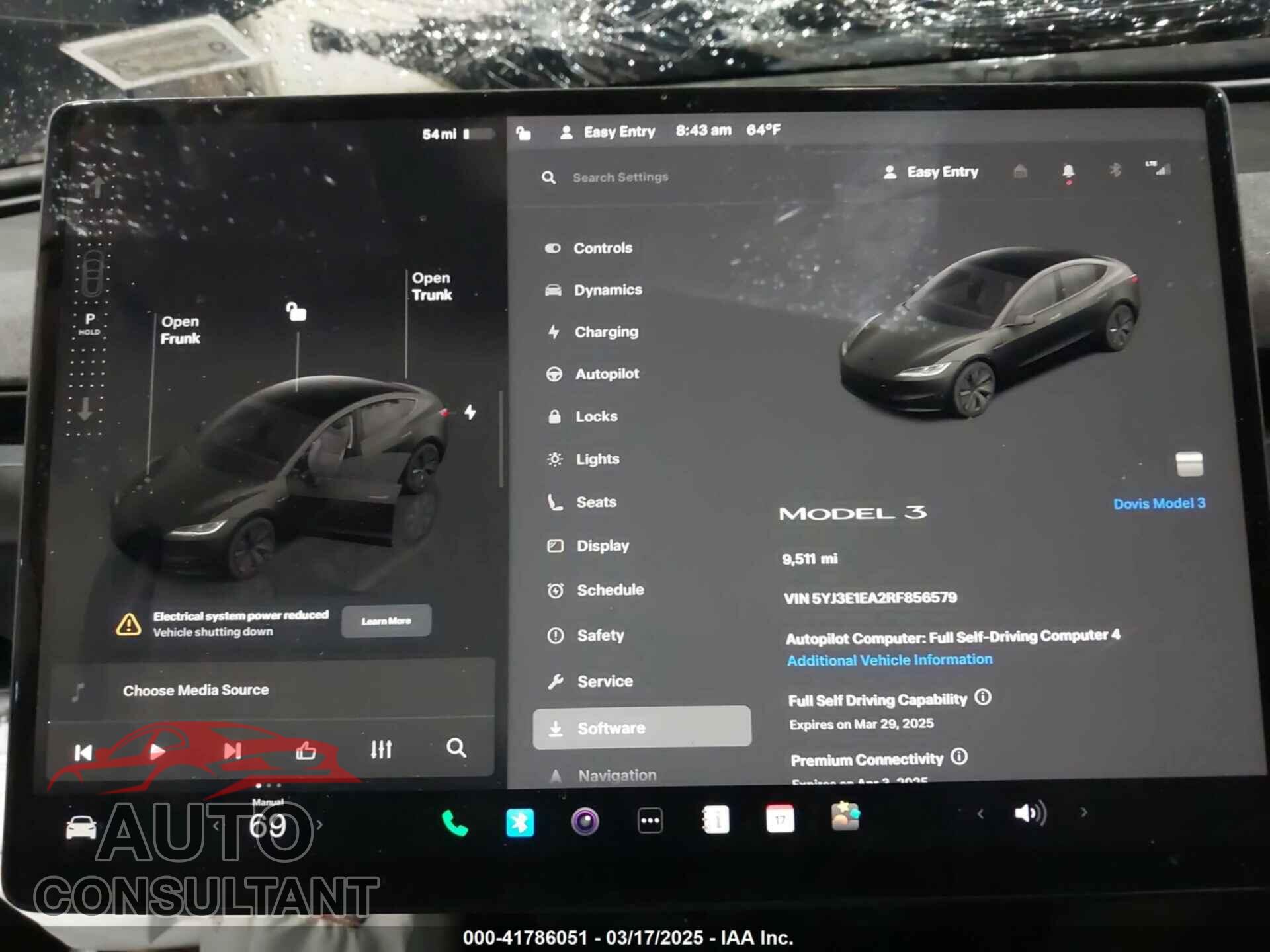 TESLA MODEL 3 2024 - 5YJ3E1EA2RF856579