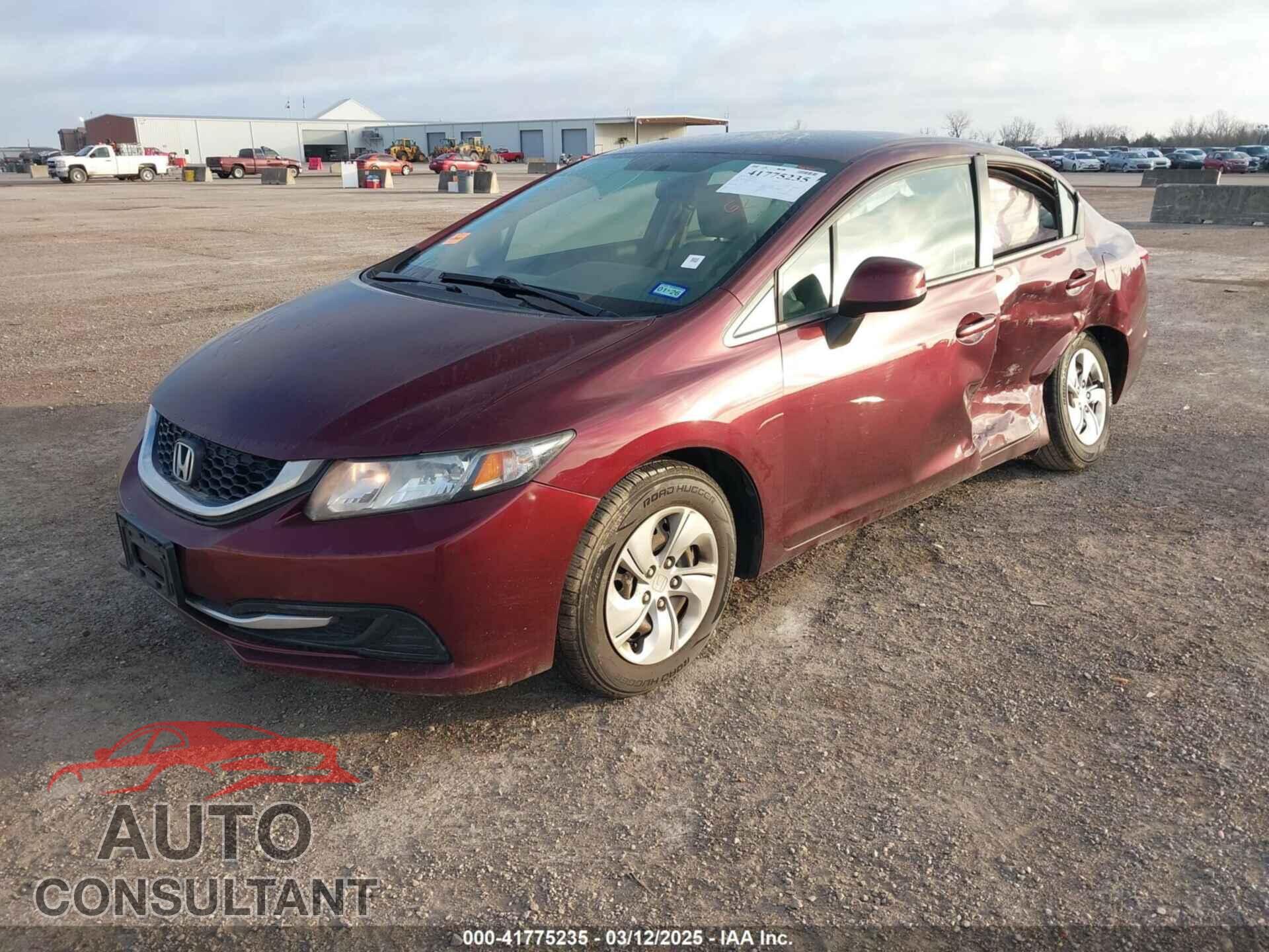 HONDA CIVIC 2013 - 19XFB2F53DE281453