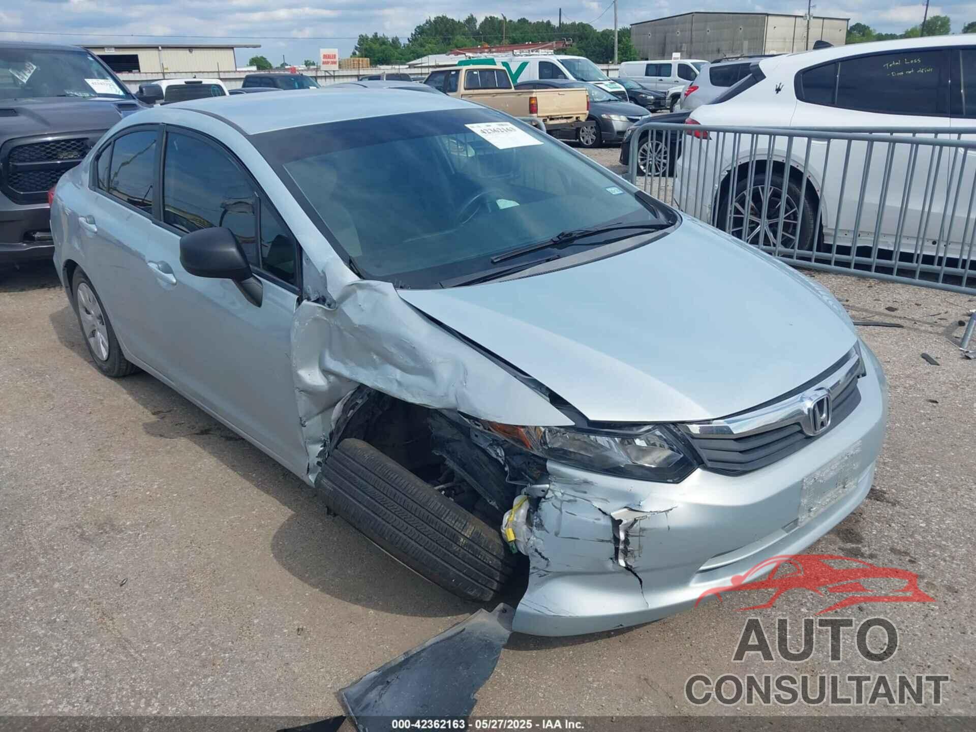 HONDA CIVIC 2012 - 2HGFB2F52CH585524