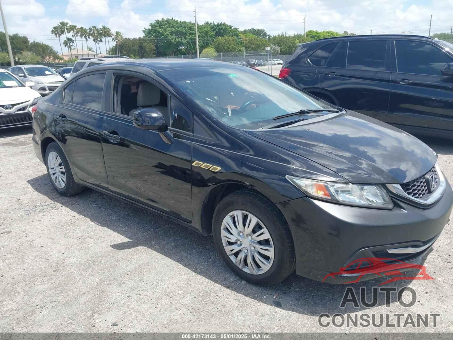 HONDA CIVIC 2013 - 2HGFB2F57DH597797