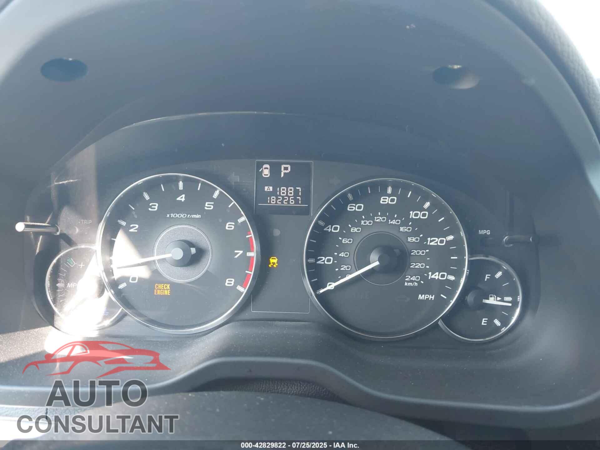 SUBARU OUTBACK 2012 - 4S4BRBGC8C3259005