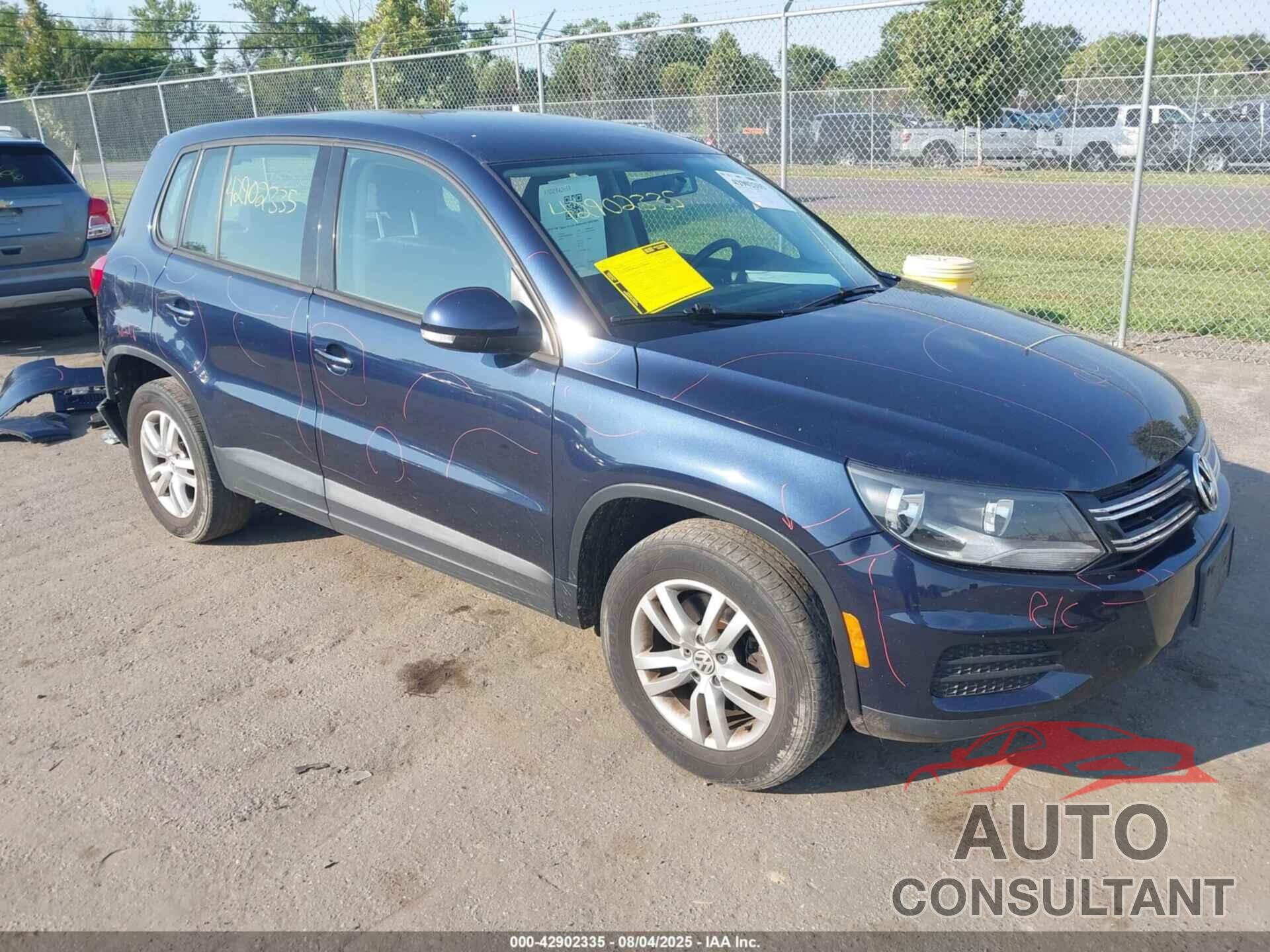 VOLKSWAGEN TIGUAN 2014 - WVGBV3AX8EW554992