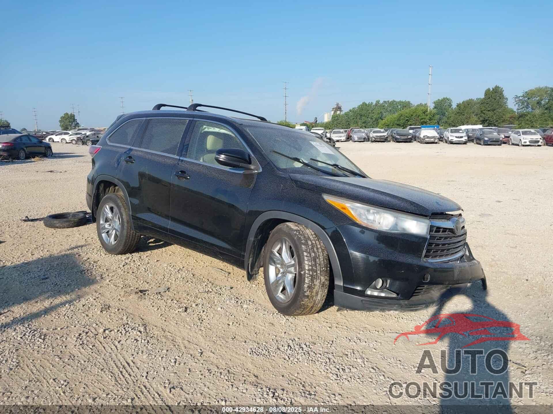 TOYOTA HIGHLANDER 2015 - 5TDDKRFH0FS099793