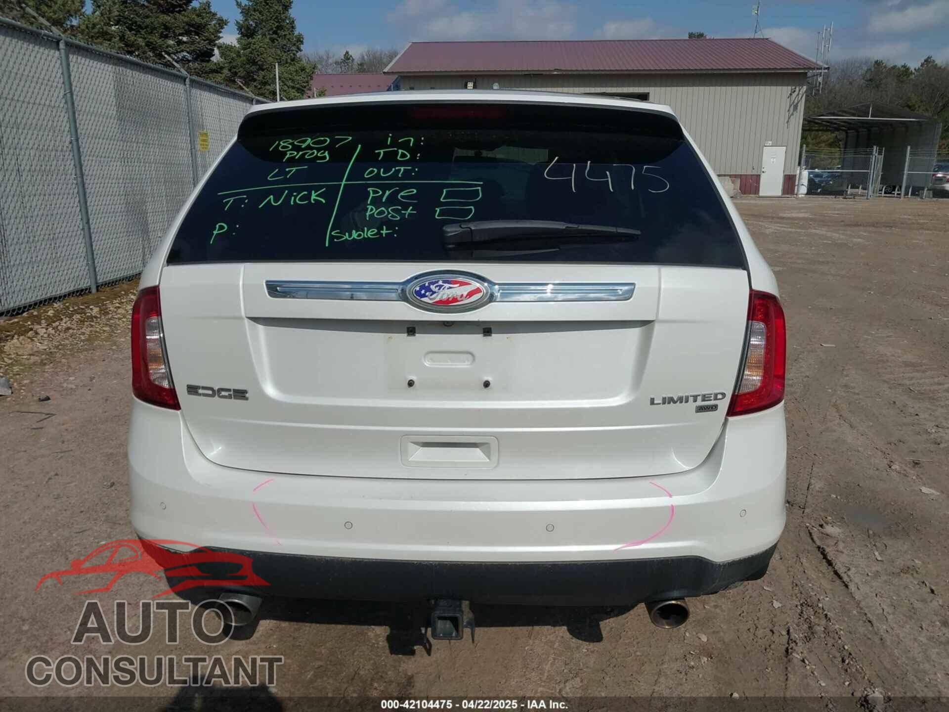 FORD EDGE 2013 - 2FMDK4KC8DBE06537
