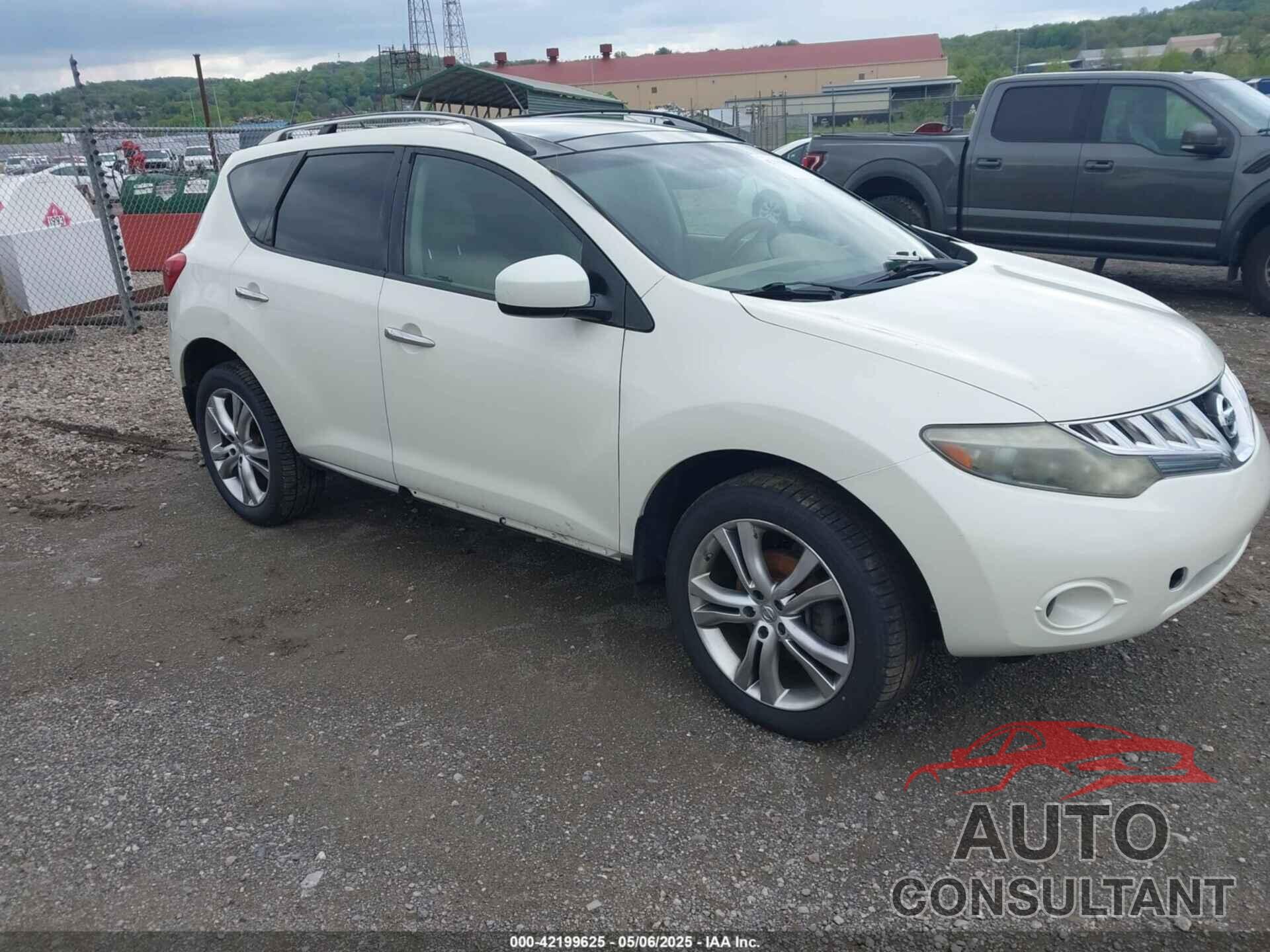 NISSAN MURANO 2010 - JN8AZ1MW9AW117755